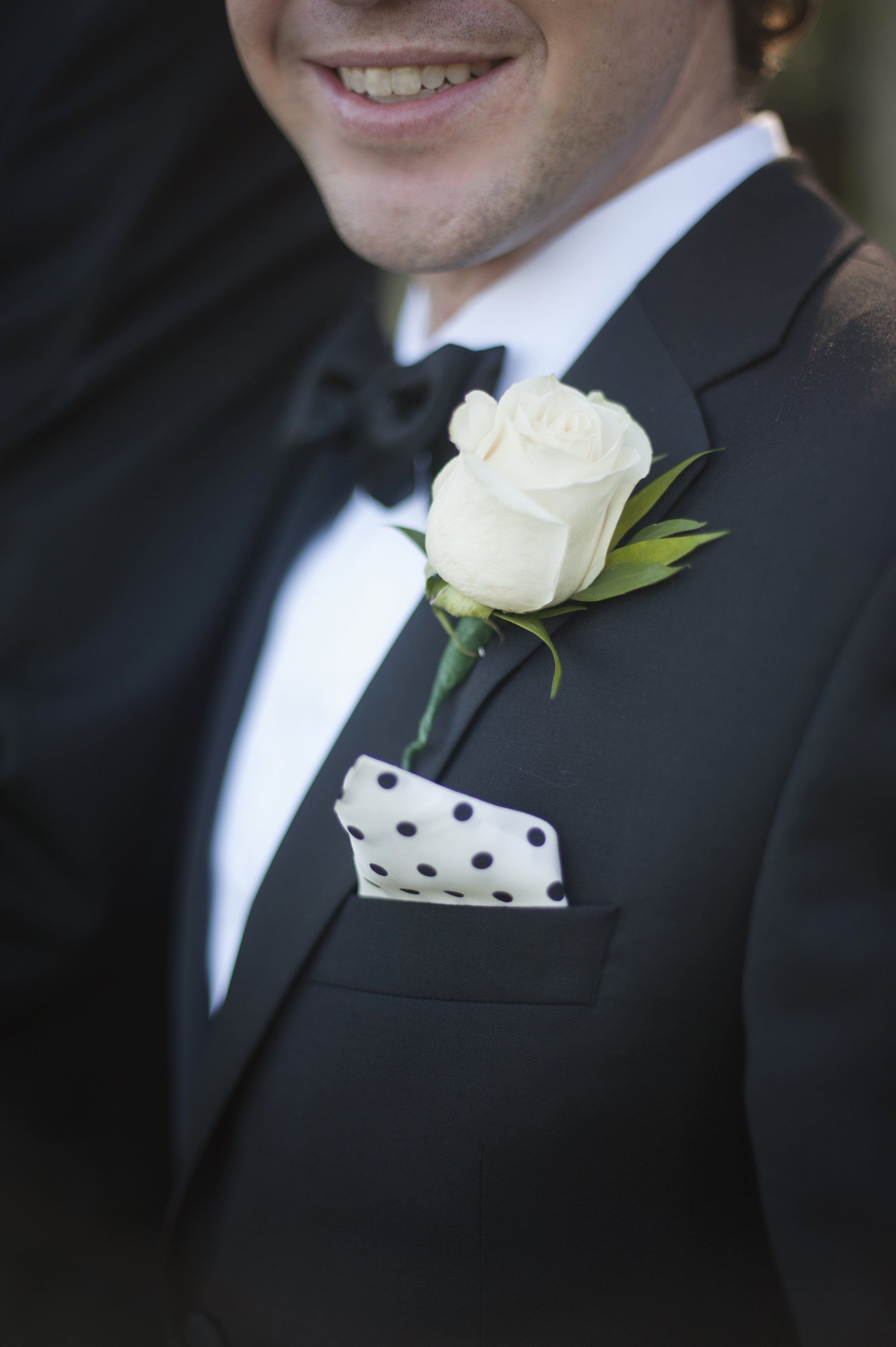 White Rose Boutonniere