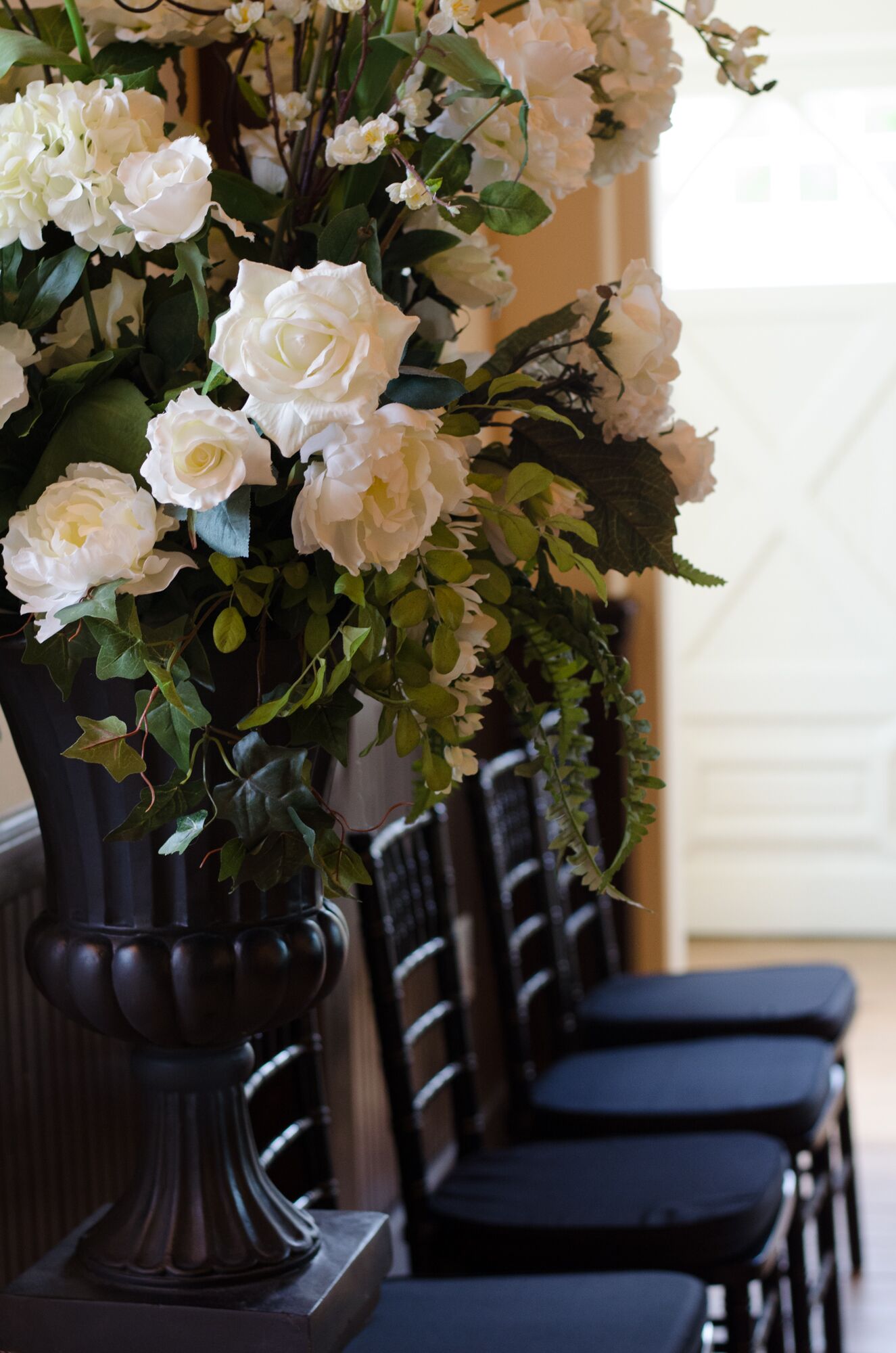 Peony and Hydrangea Church Ceremony Decor