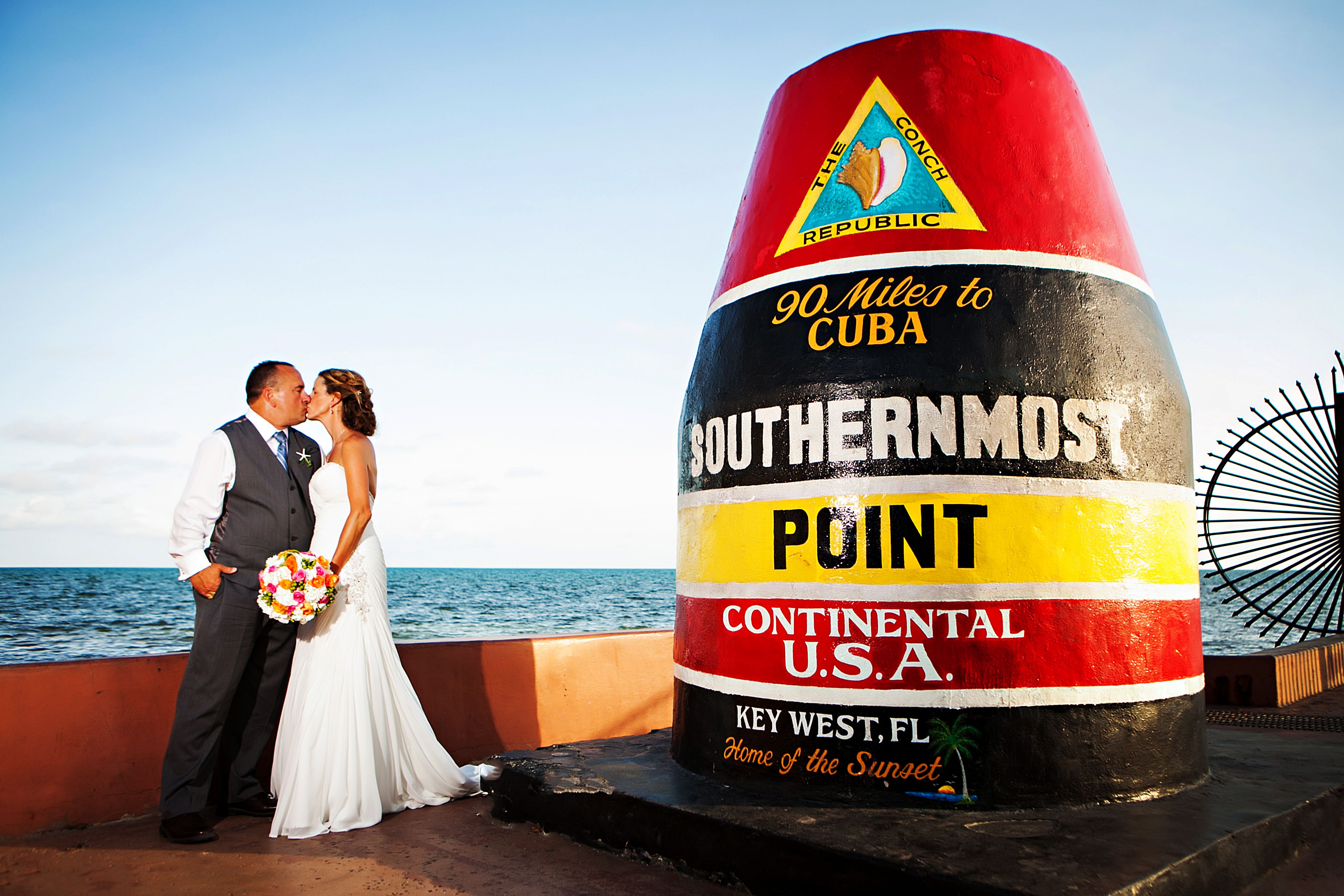 A Nautical Beach Wedding At Ocean Key Resort Spa In Key West Florida