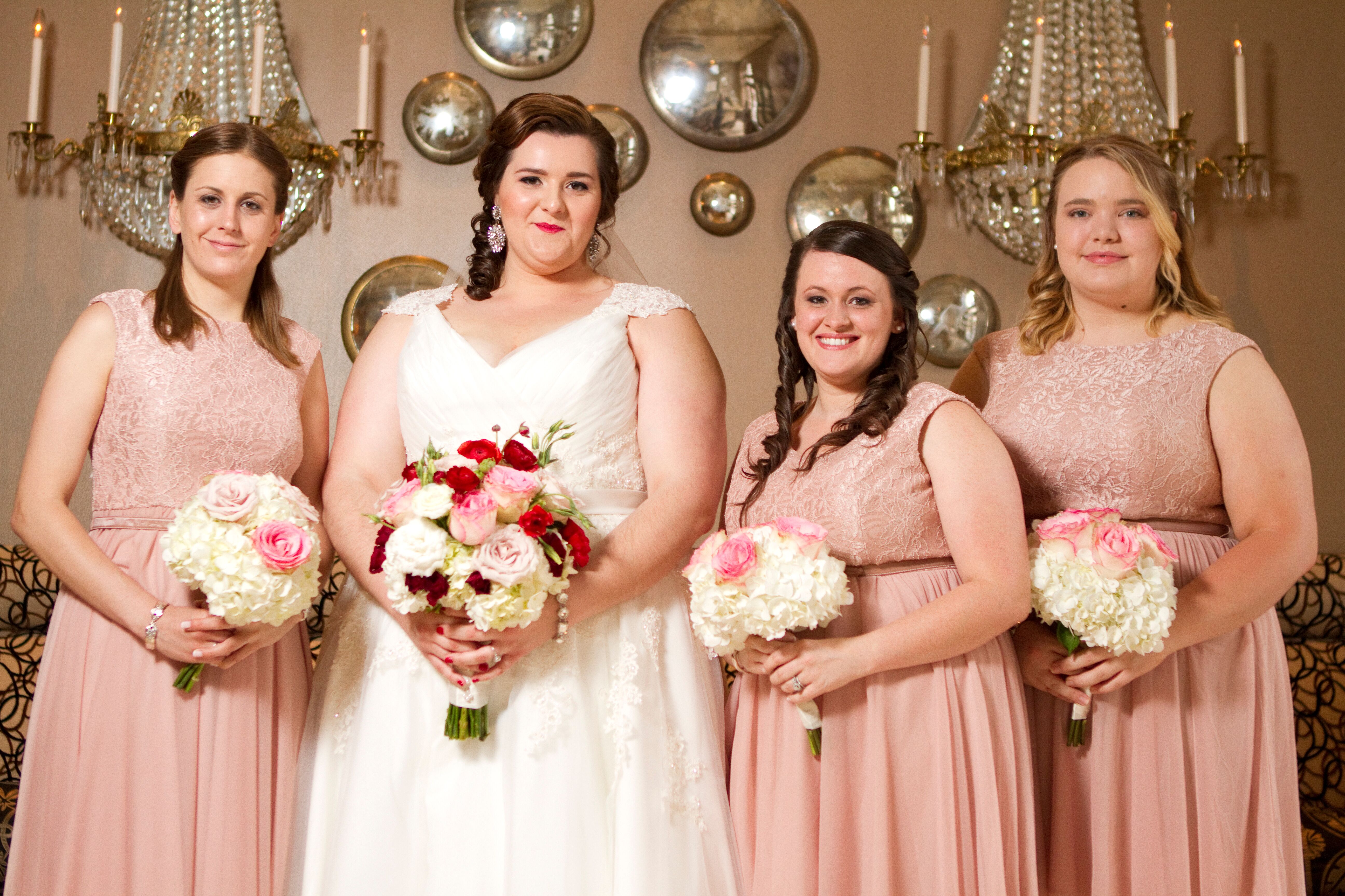 rose bridesmaids