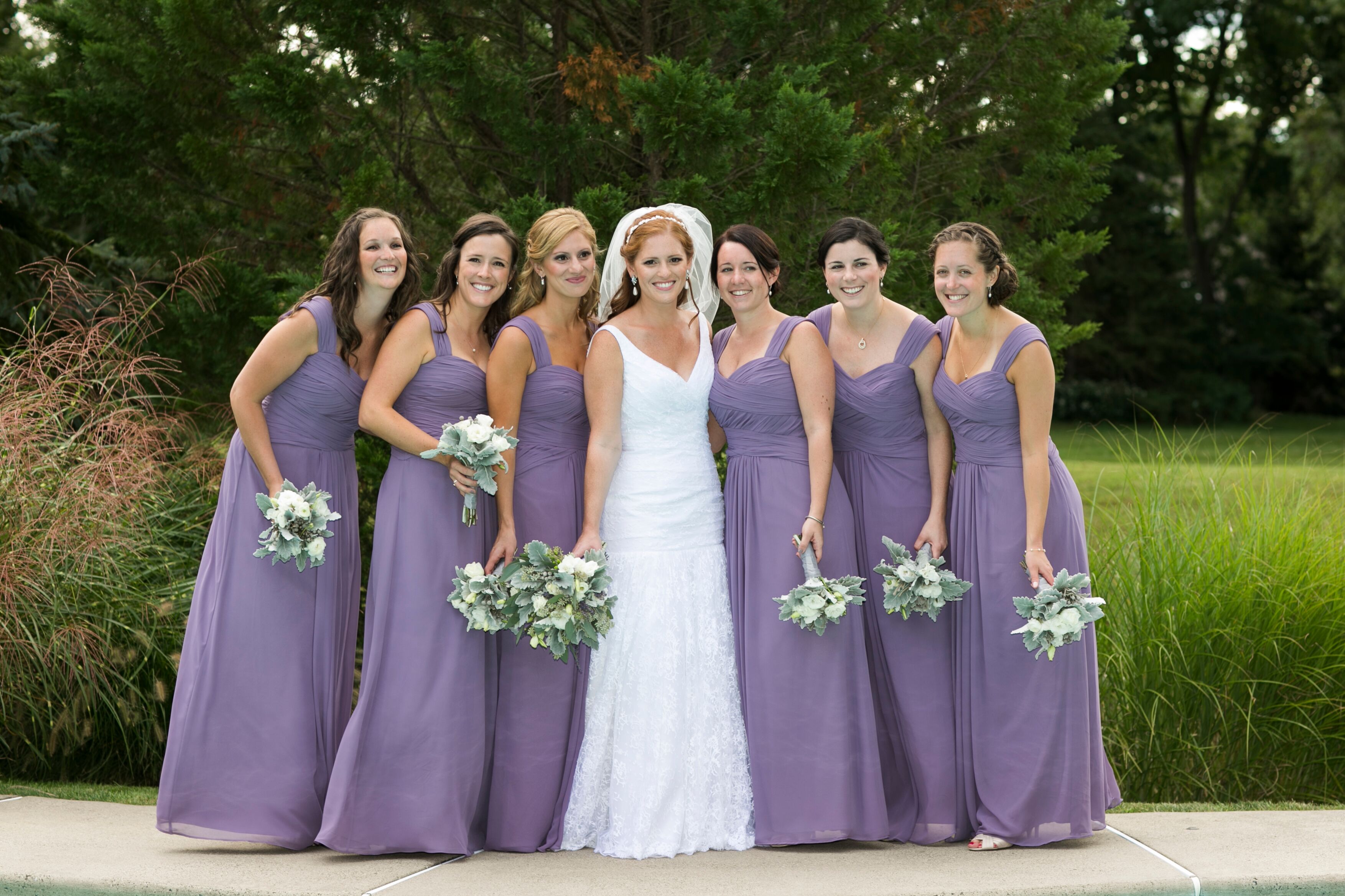 Dusky purple bridesmaid on sale dresses