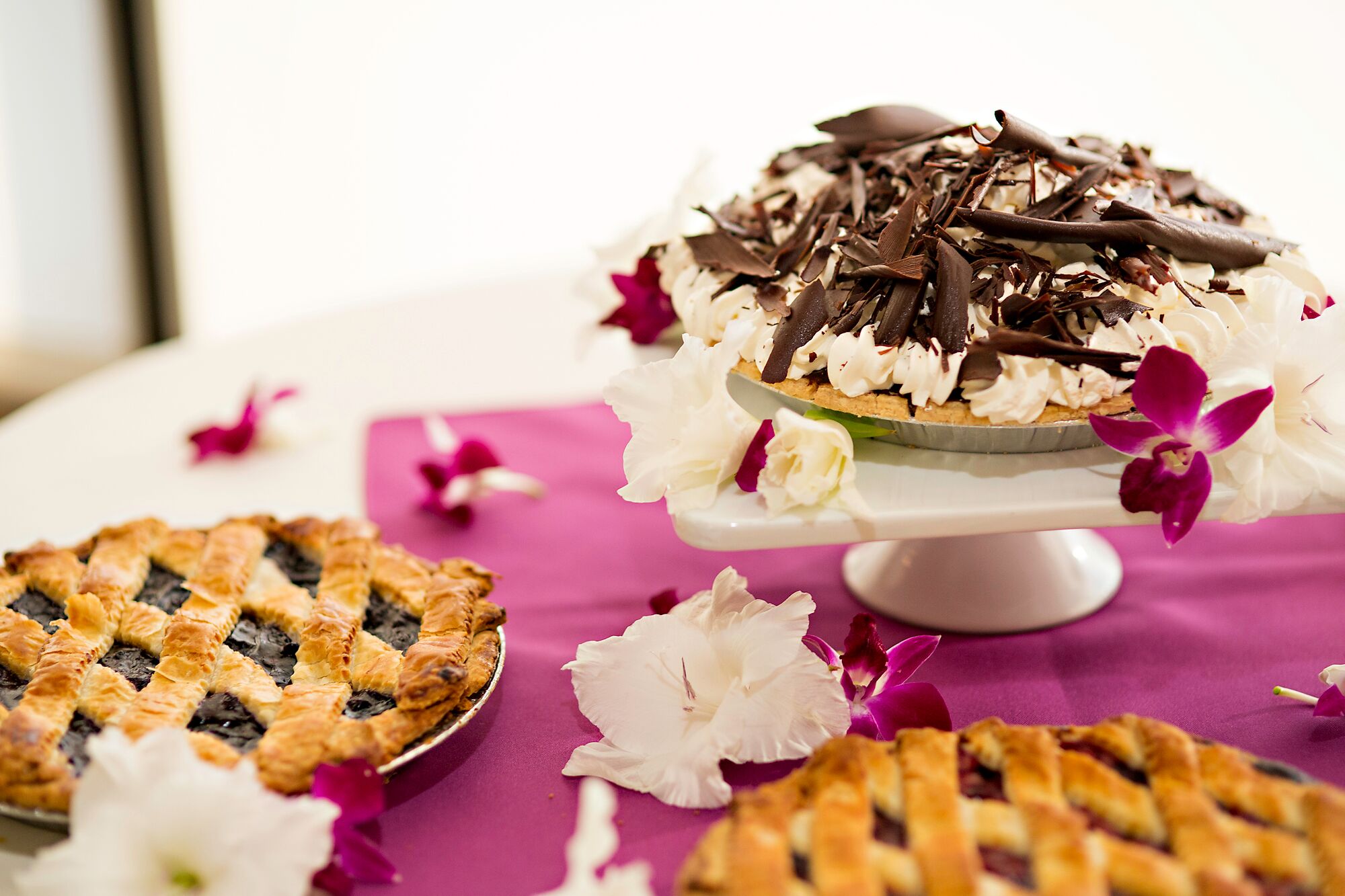 Dessert Table With Assorted Pies