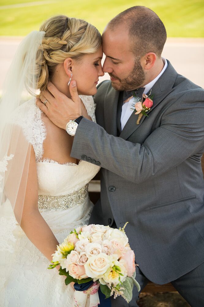 Bride And Groom Intimate Shot 