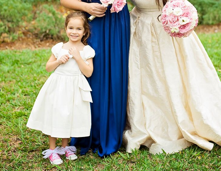 Classic Flower Girl Dress and Converse