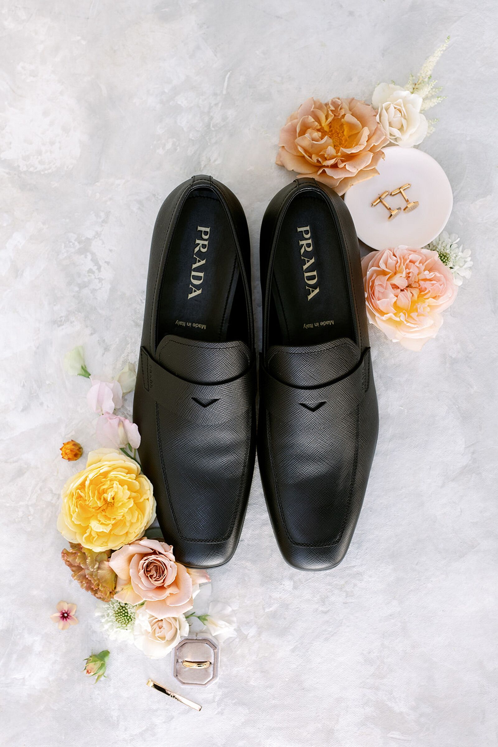 Black Prada Men Shoes for the Groom at Classic, Elegant Southern ...