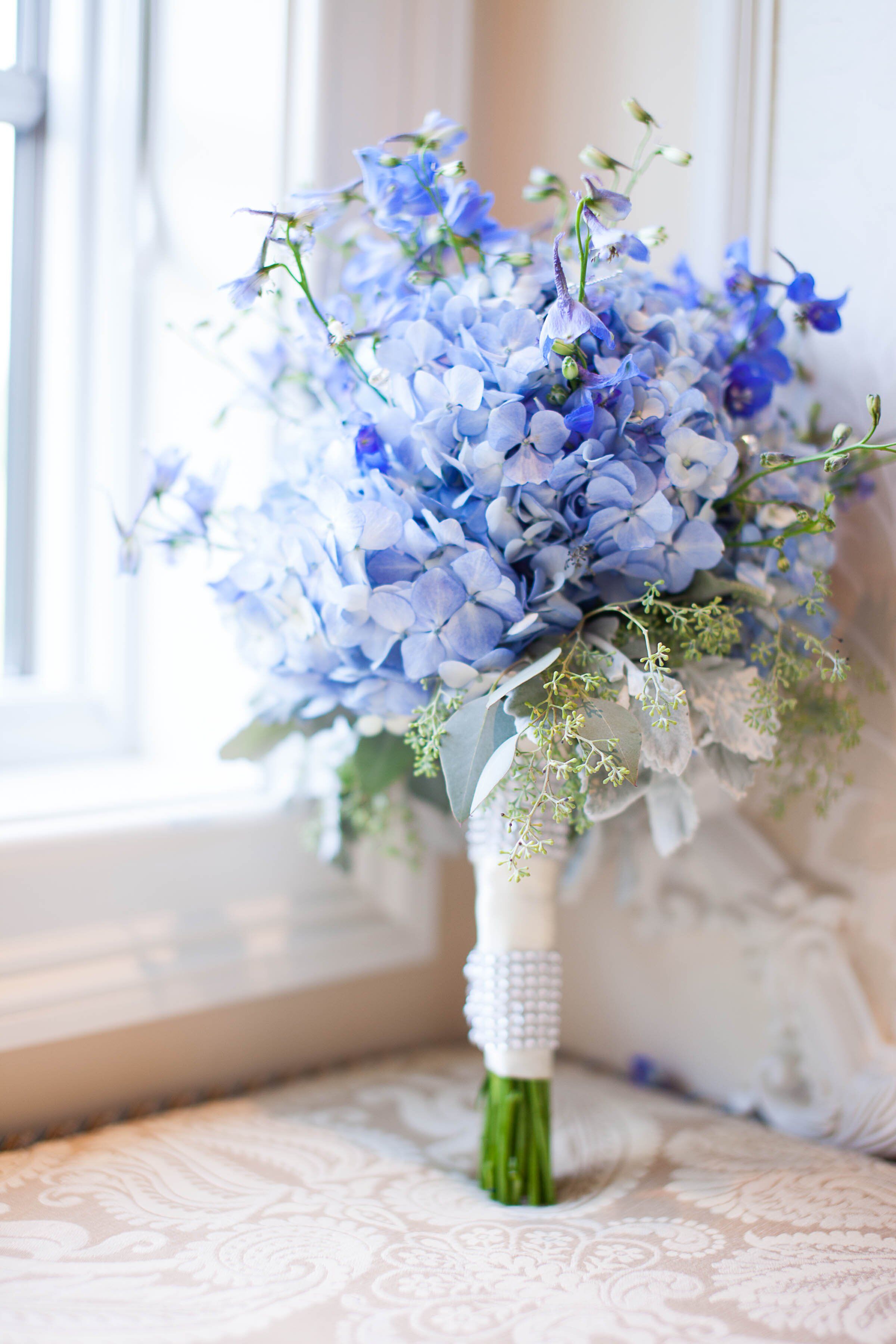 Blue Bridal Bouquet