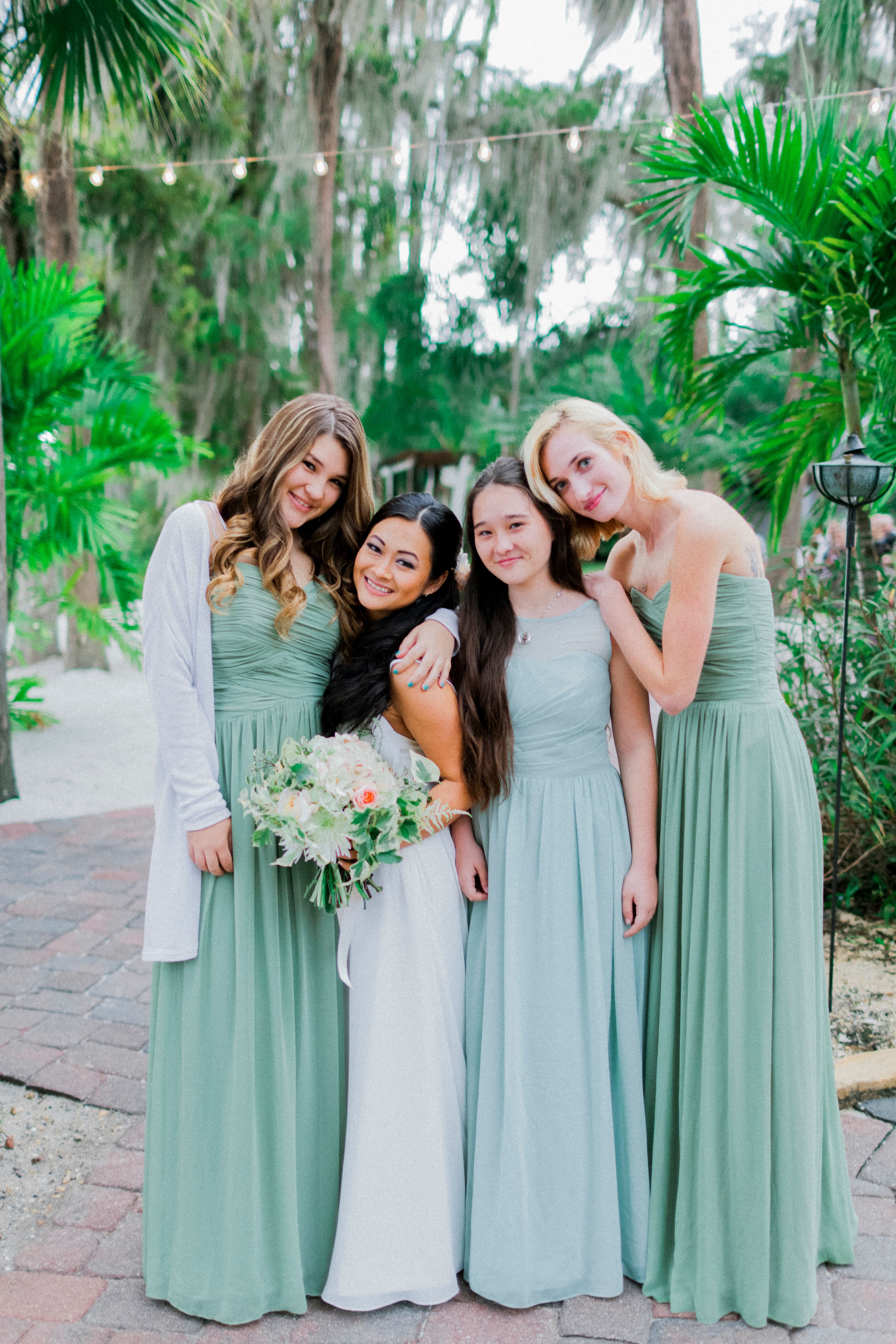 Dusty mint sale bridesmaid dresses