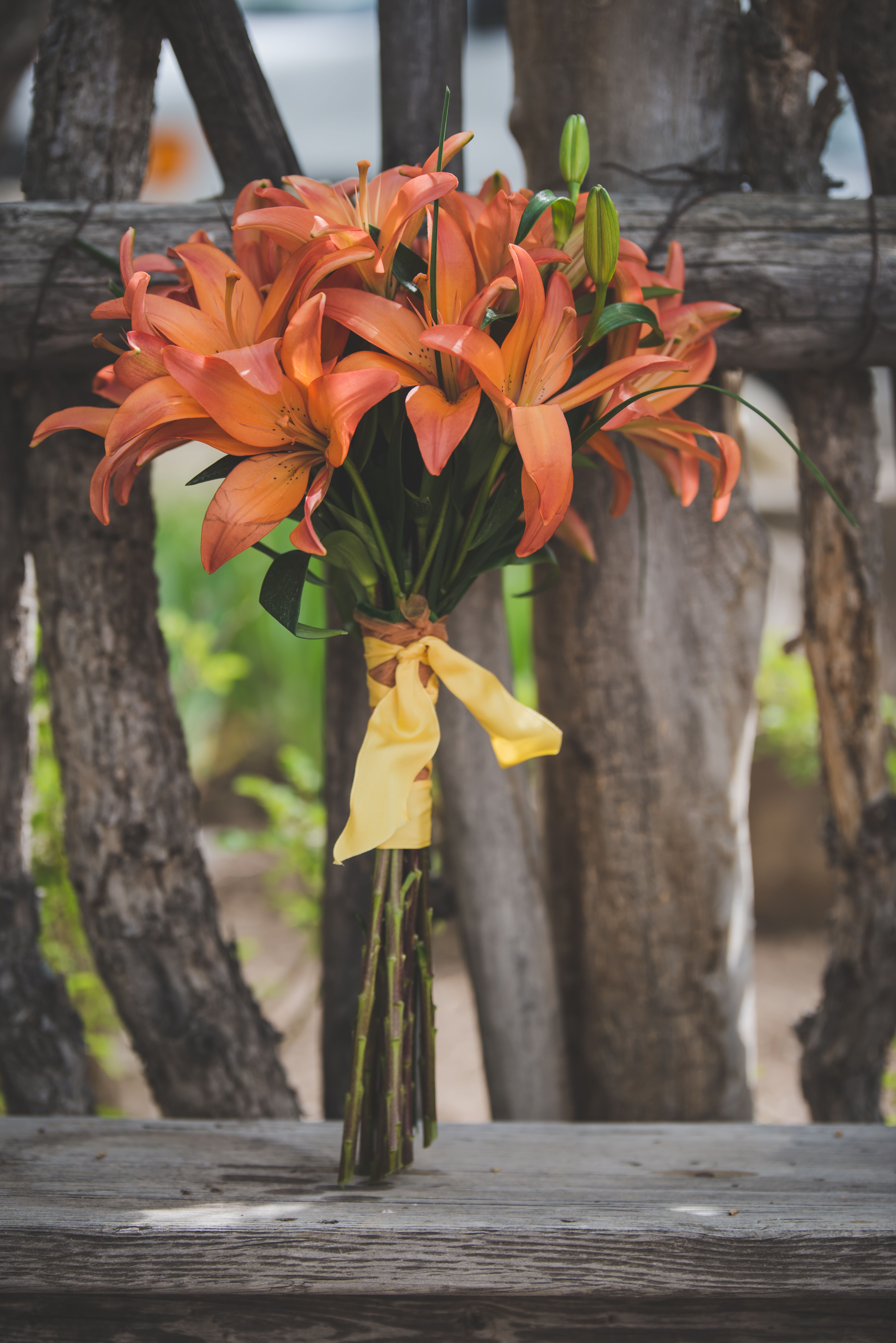 Tiger Lily Bridal Bouquet 5243