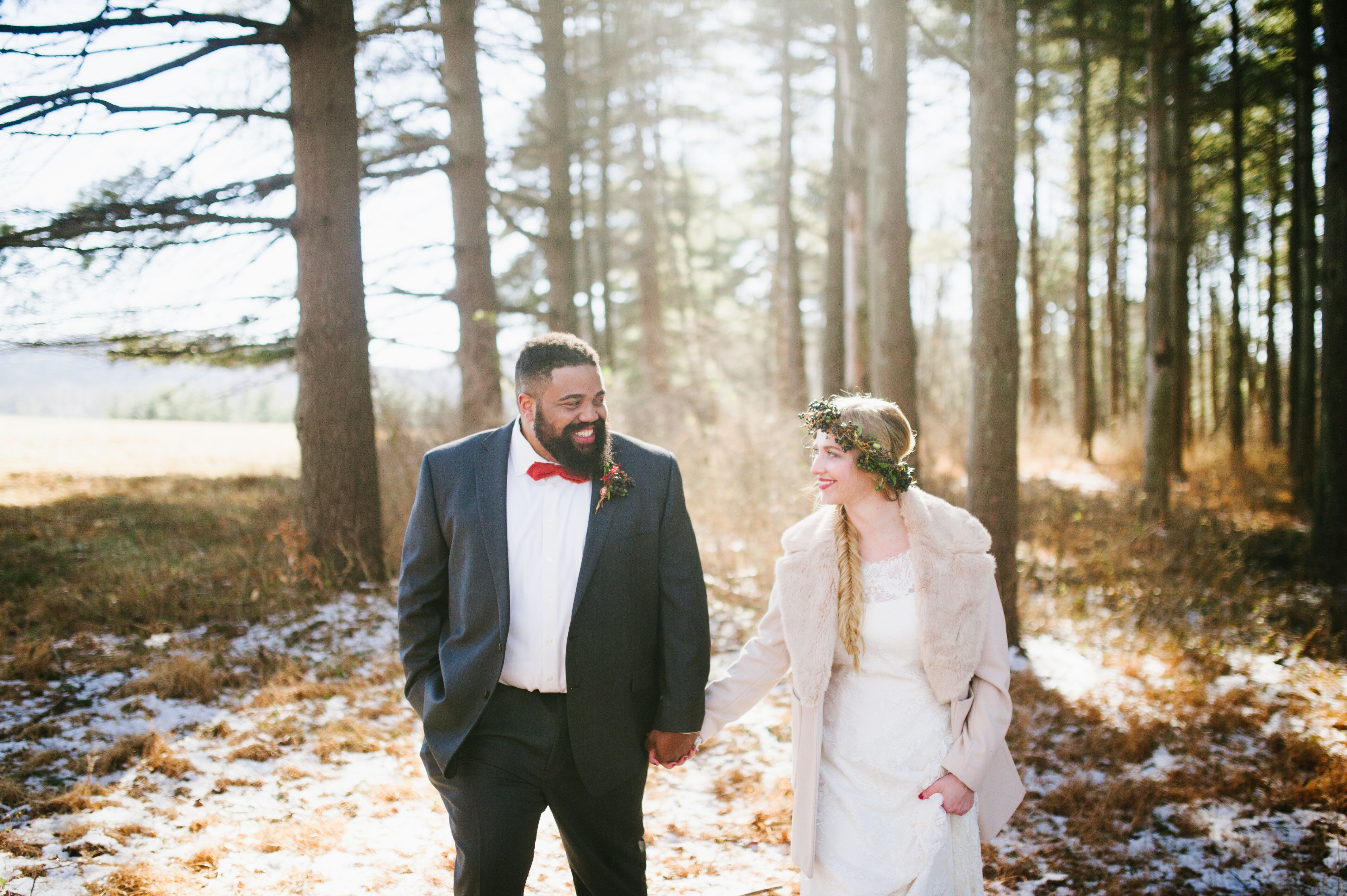 A Bohemian Winter Wedding  at Thorpewood in Thurmont  Maryland 