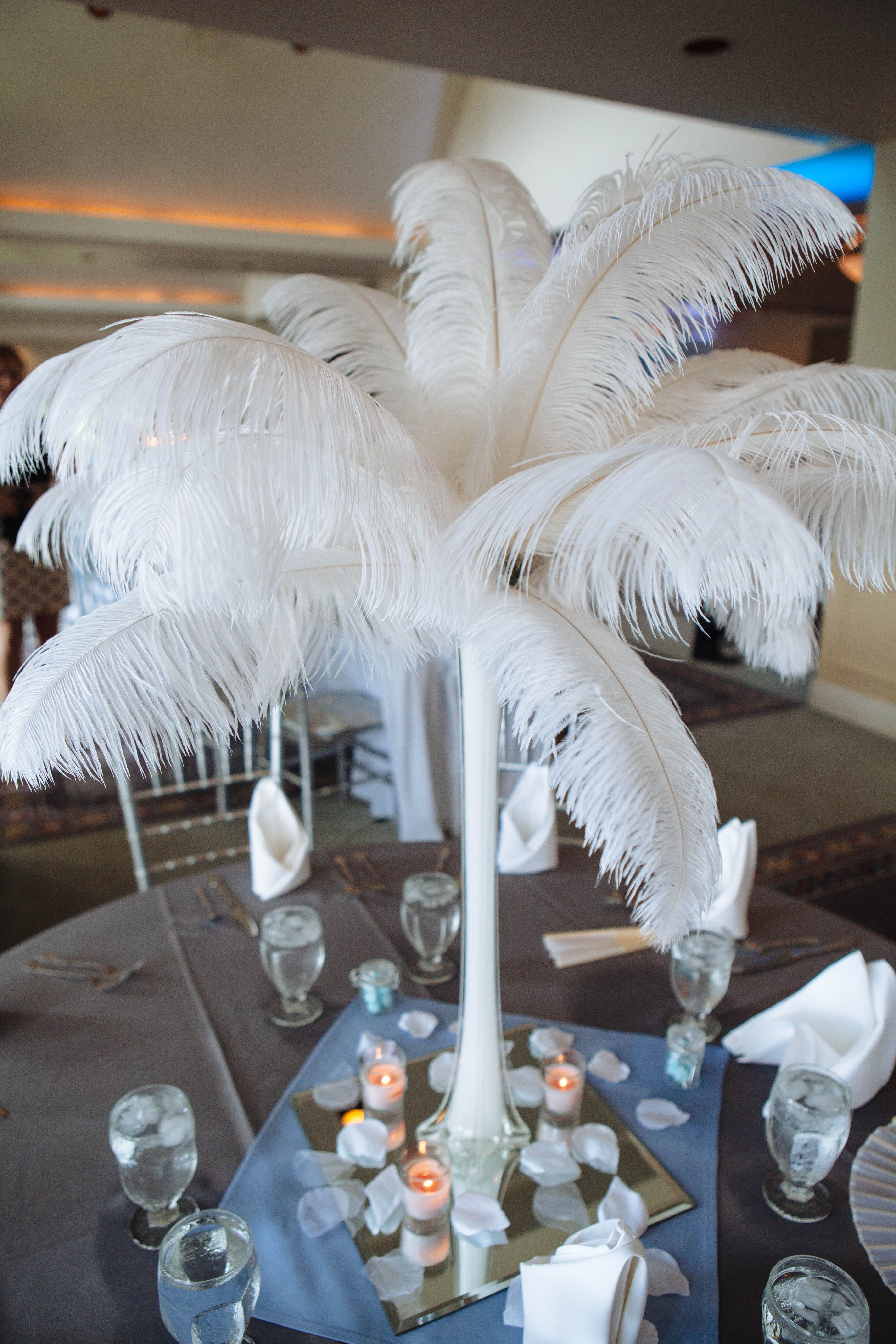 Ostrich Feather Centerpiece