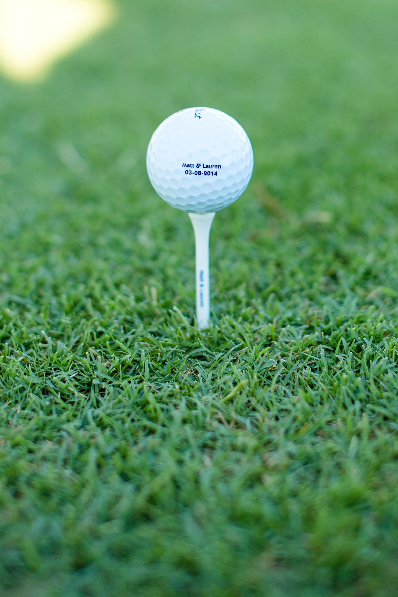 Personalized Wedding Date Golf Balls