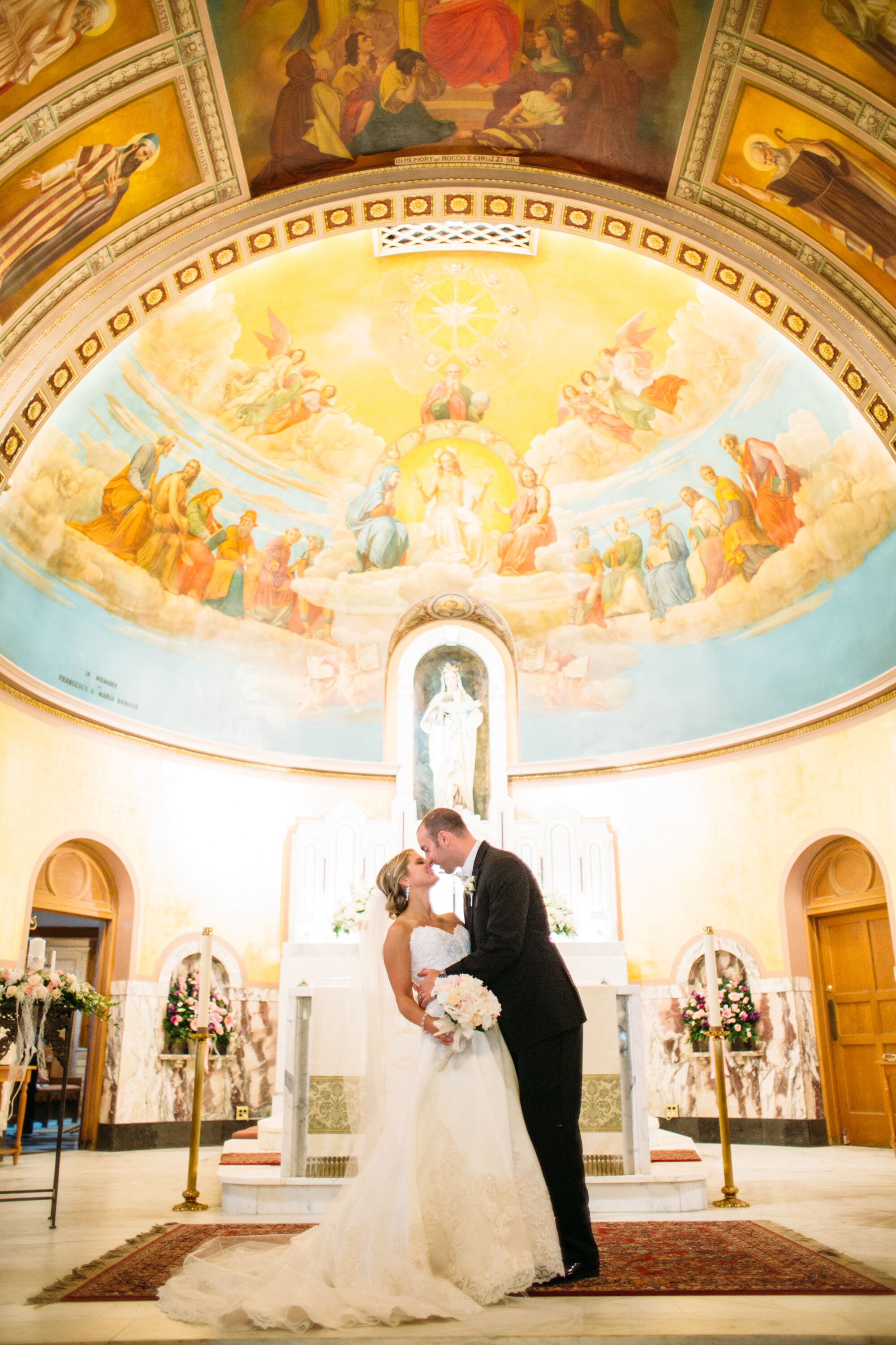 A Tiffany Blue Catholic Wedding  at Valley View Golf Course 