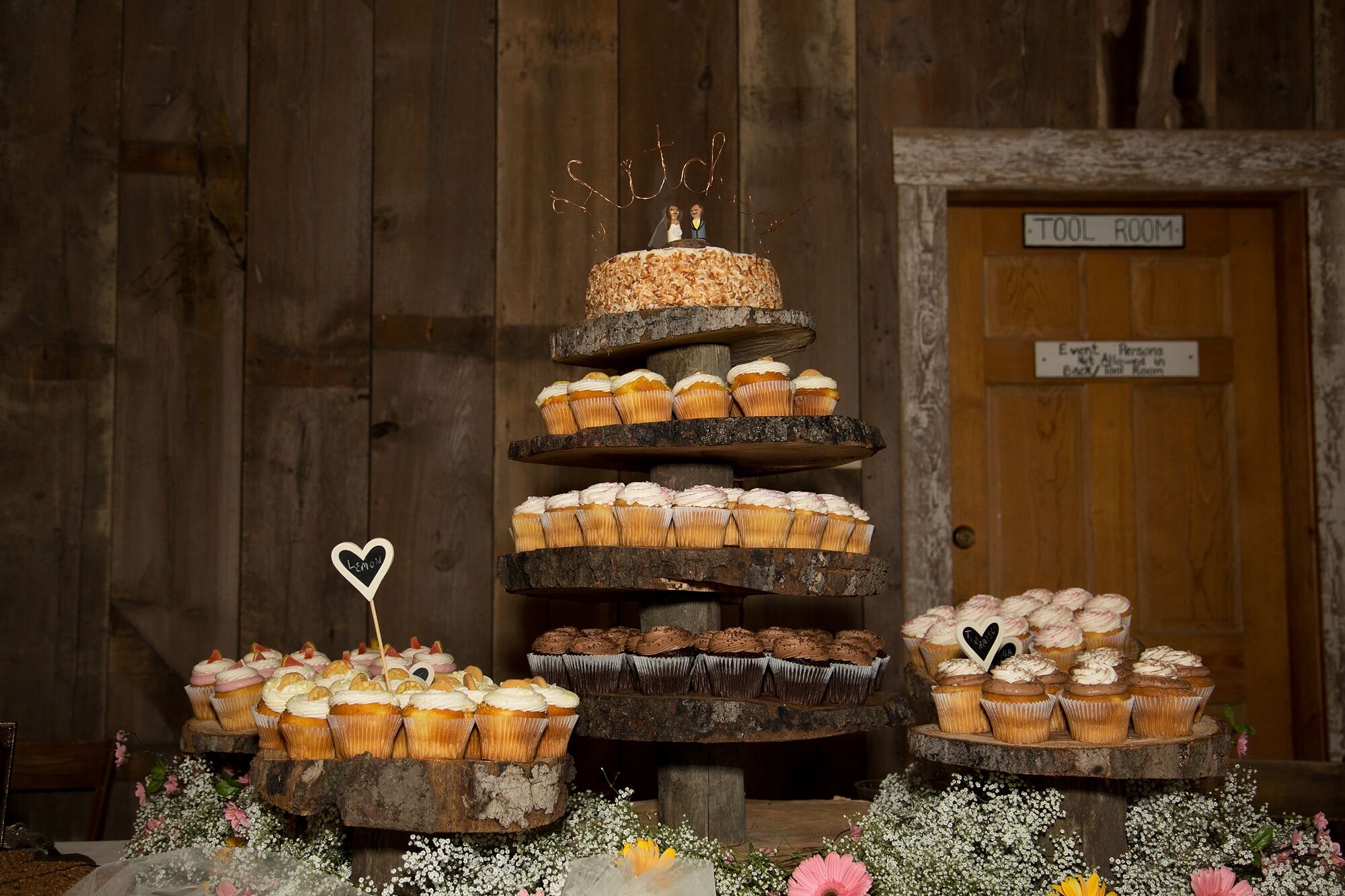 Rustic Wooden Cupcake Stand