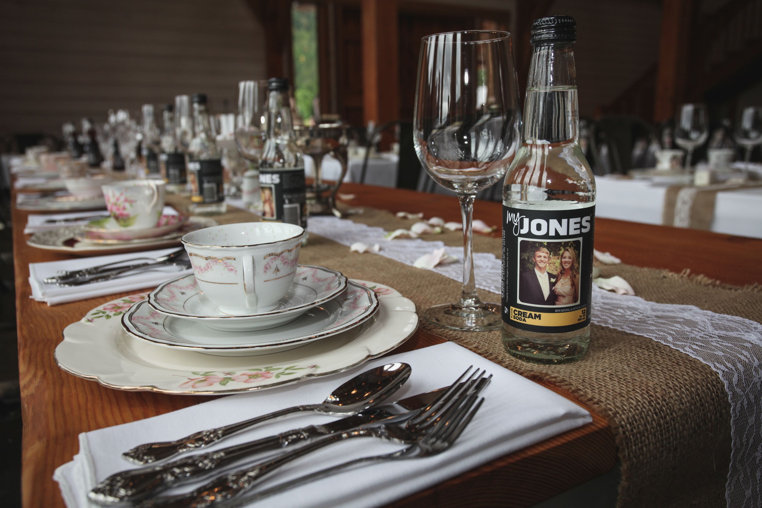 Rustic Farmhouse Wedding Table Settings