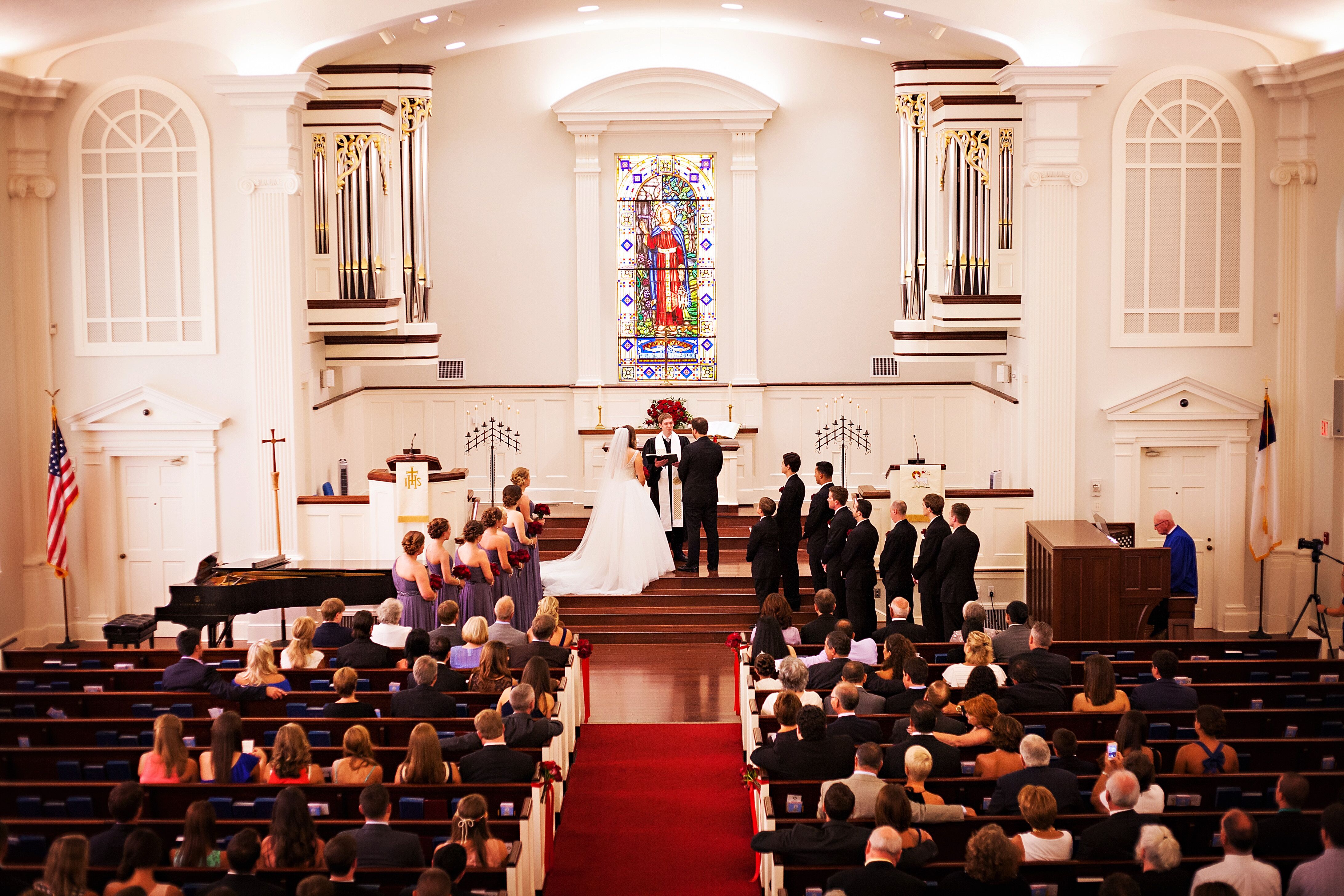 Tampa, Florida Church Ceremony with Minimal Decor