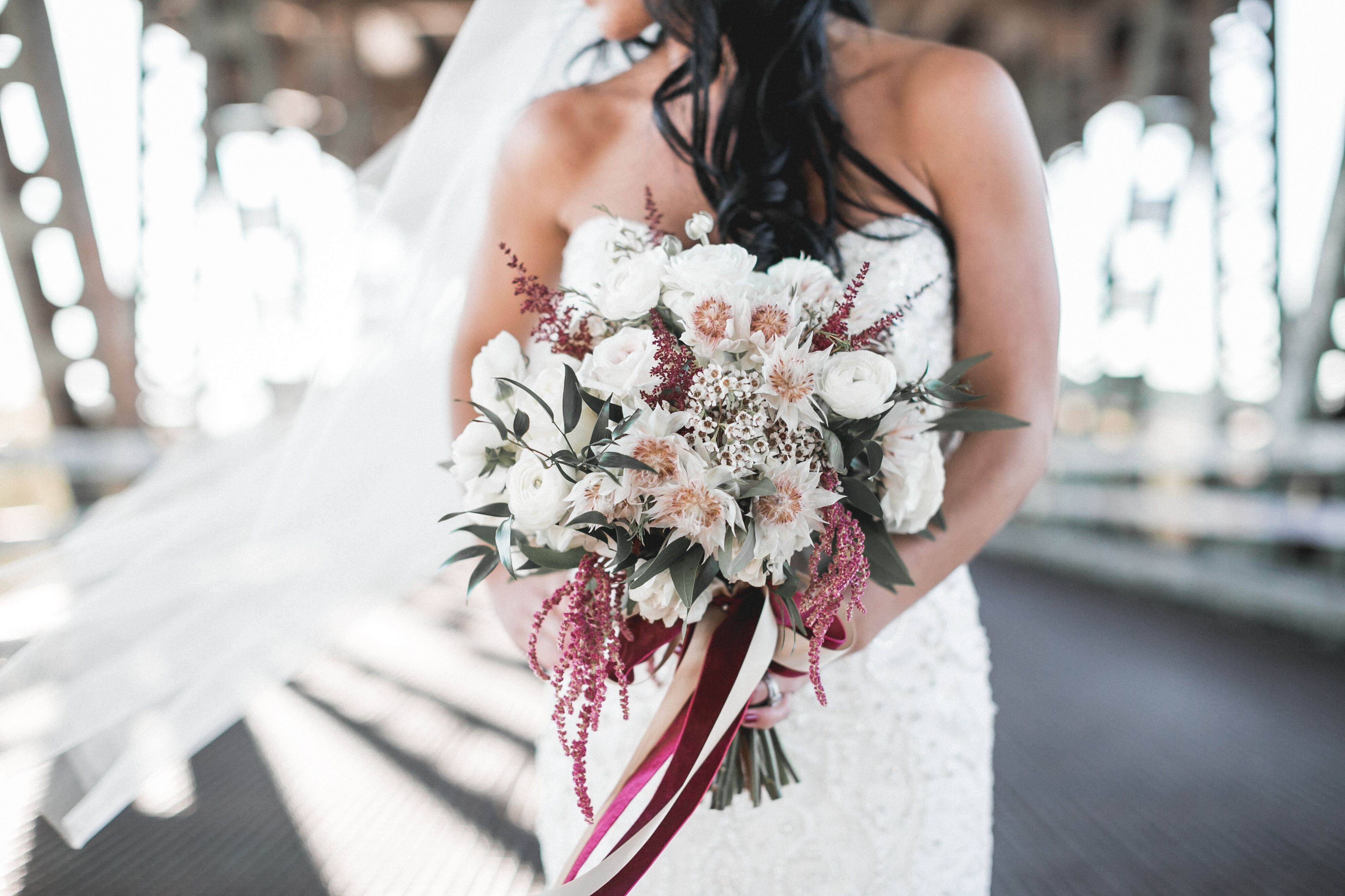 burgundy bride