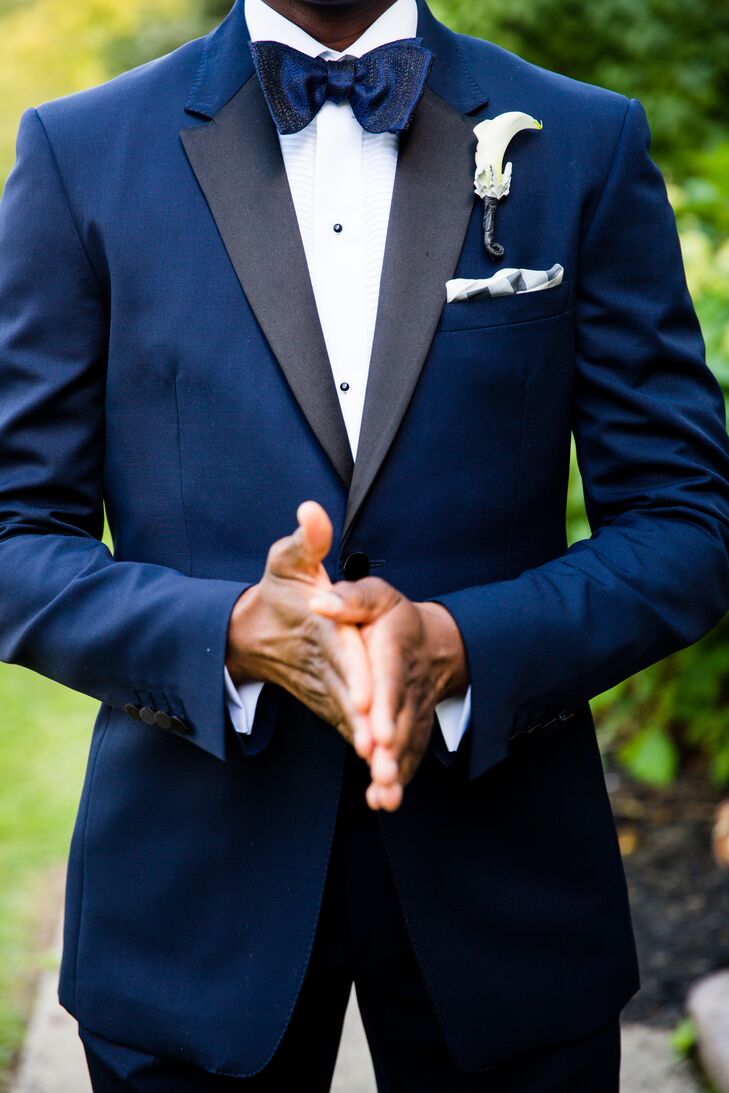 Navy Blue Groom Tuxedo