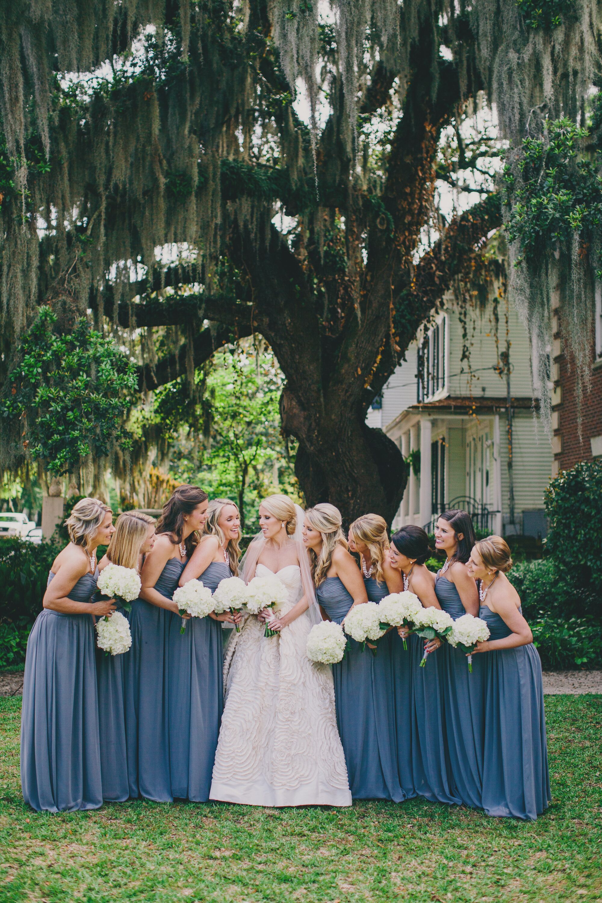 bridesmaid dresses mount pleasant A Chic White Wedding at Harborside East in Mount Pleasant, South Carolina