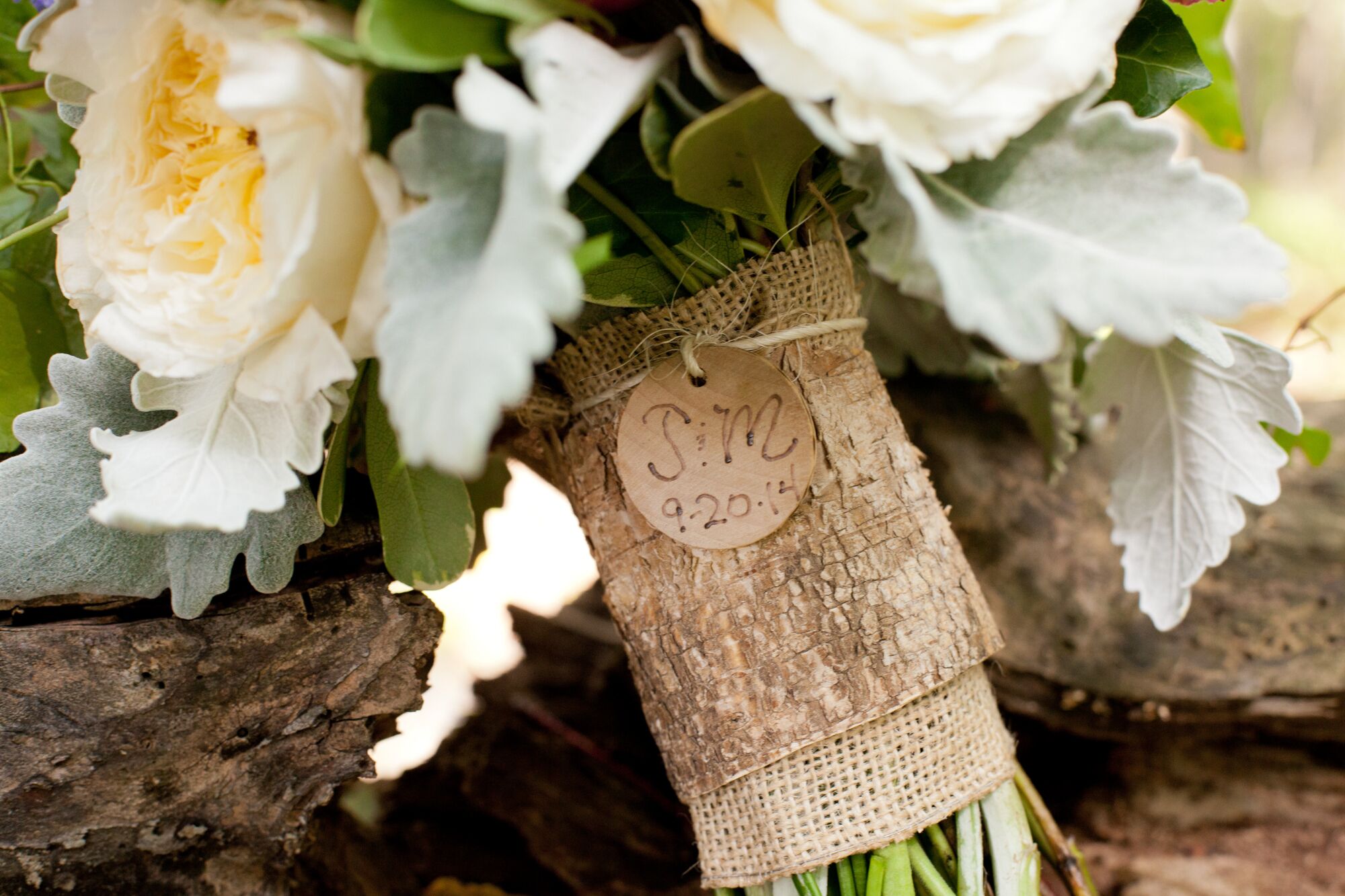 Rustic Burlap Bouquet Wrap