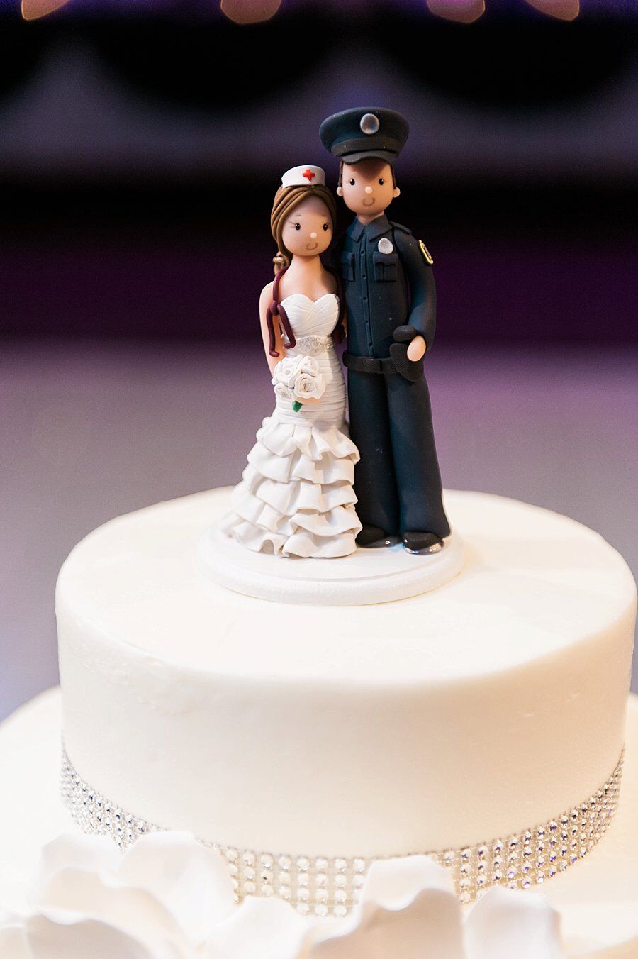  Nurse  and Police  Officer Cake  Toppers 