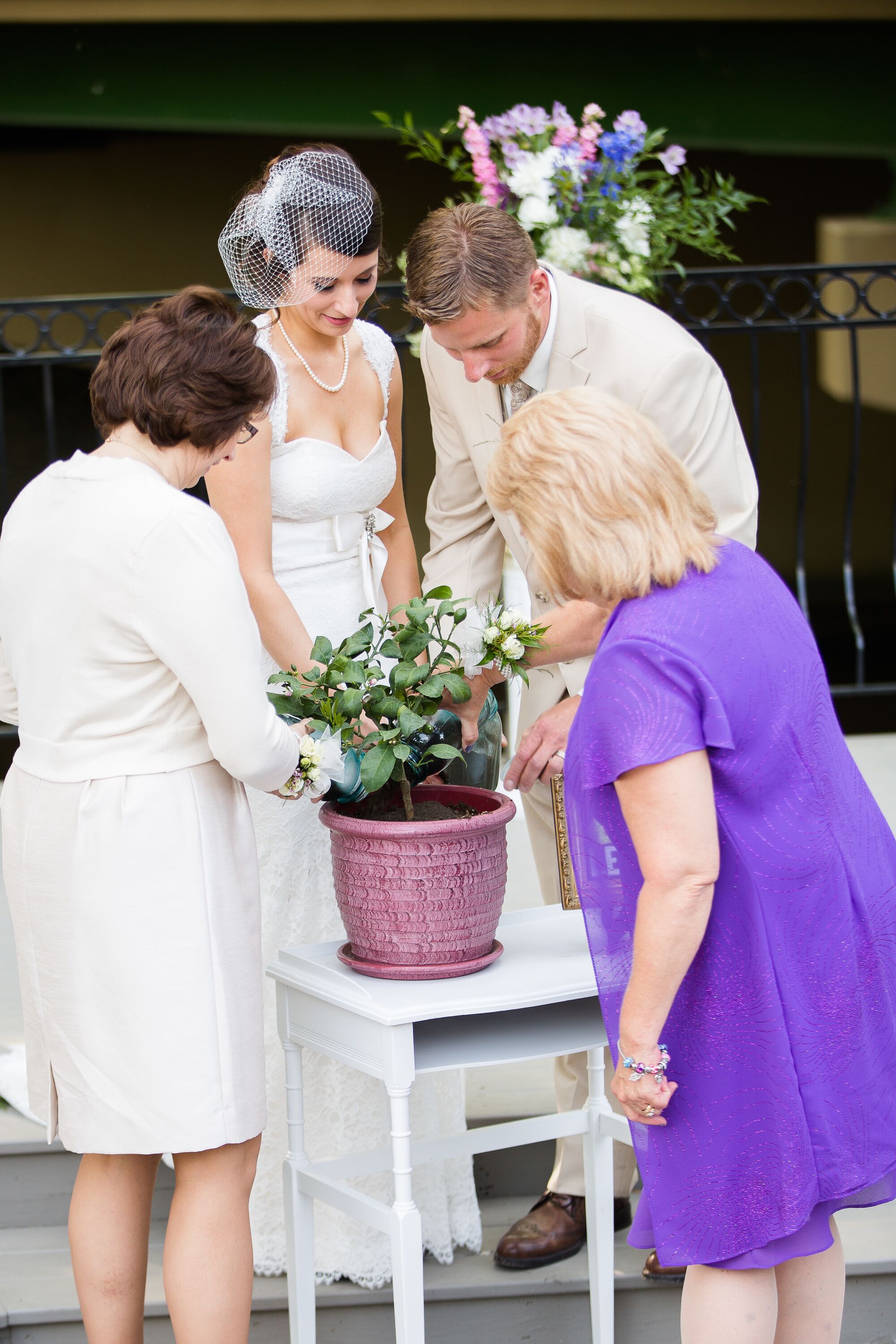 Tree planting wedding ceremony Idea