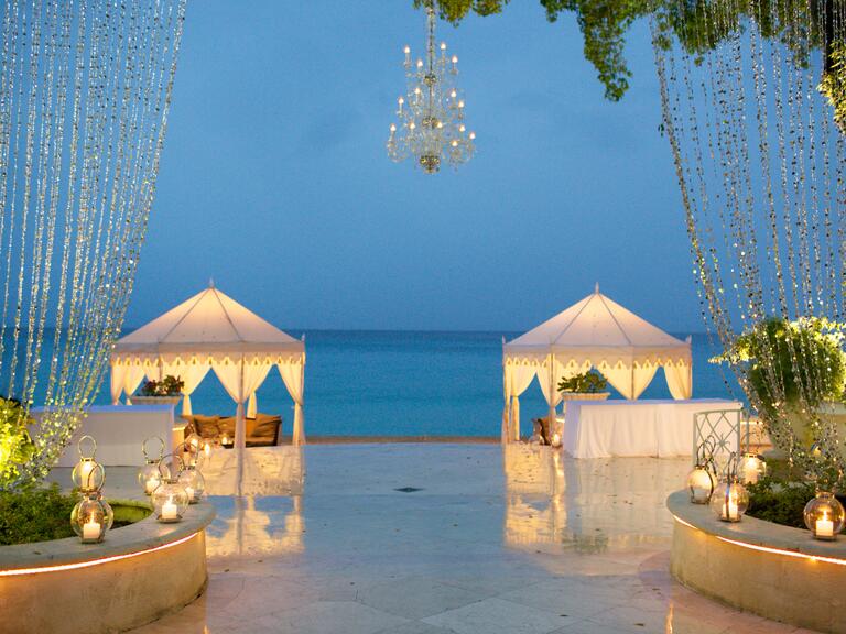 A Stylish Caribbean Mexico Private Wedding Reception 17 Best