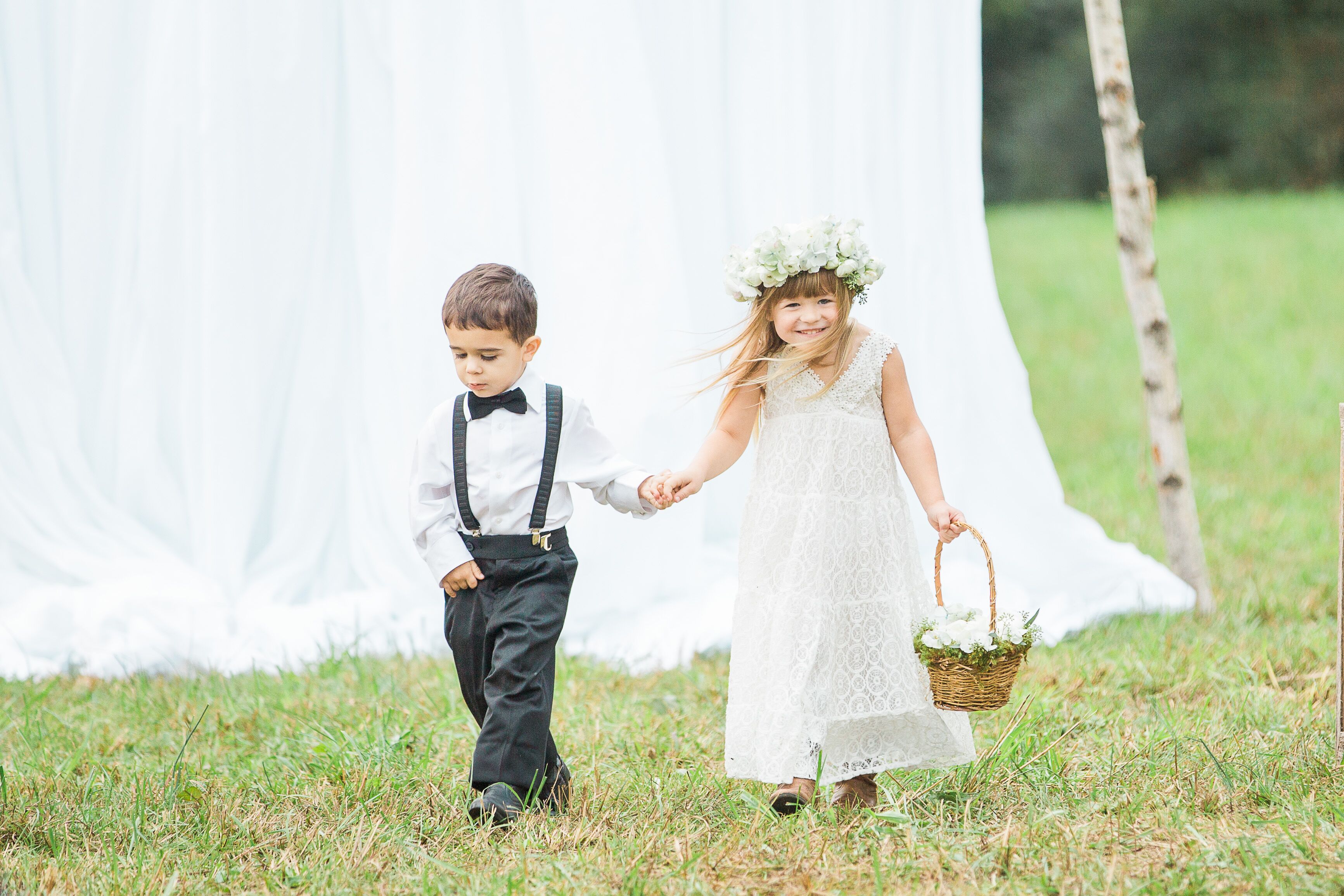 flower girl with cowboy boots