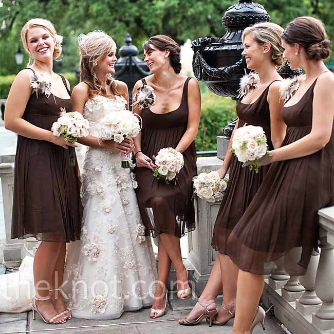 wedding chocolate brown dress