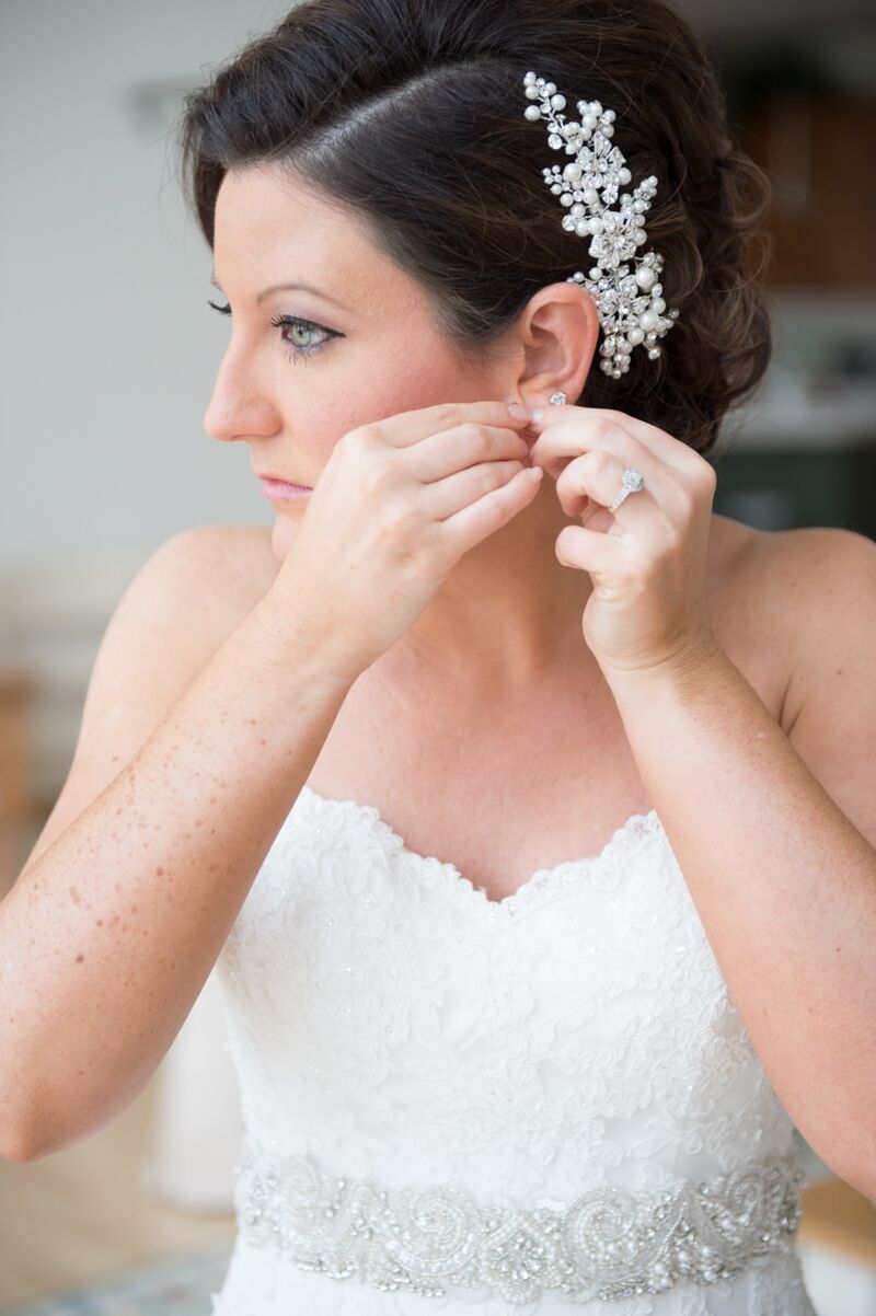 Elegant Updo With Pearl Hair Pin