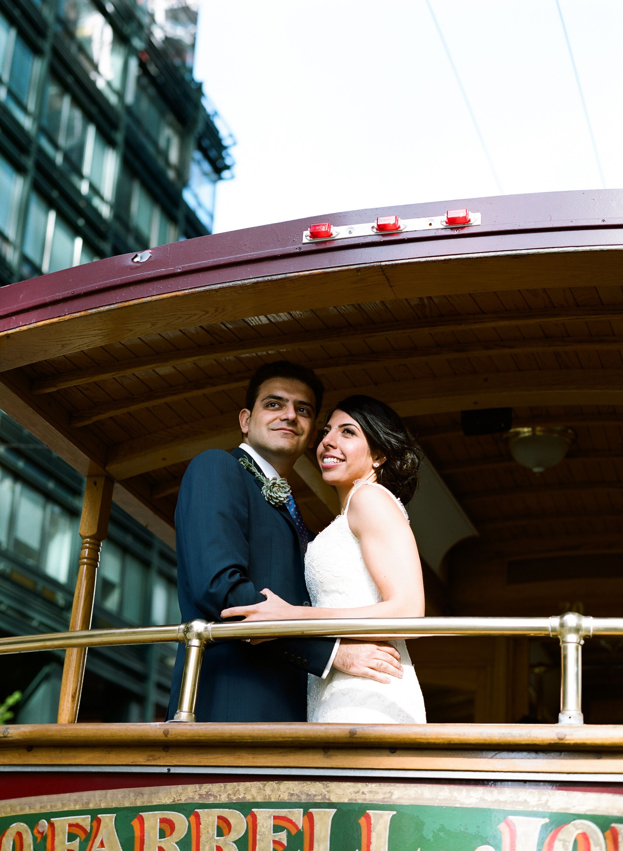 Riding the Trolley to the Reception