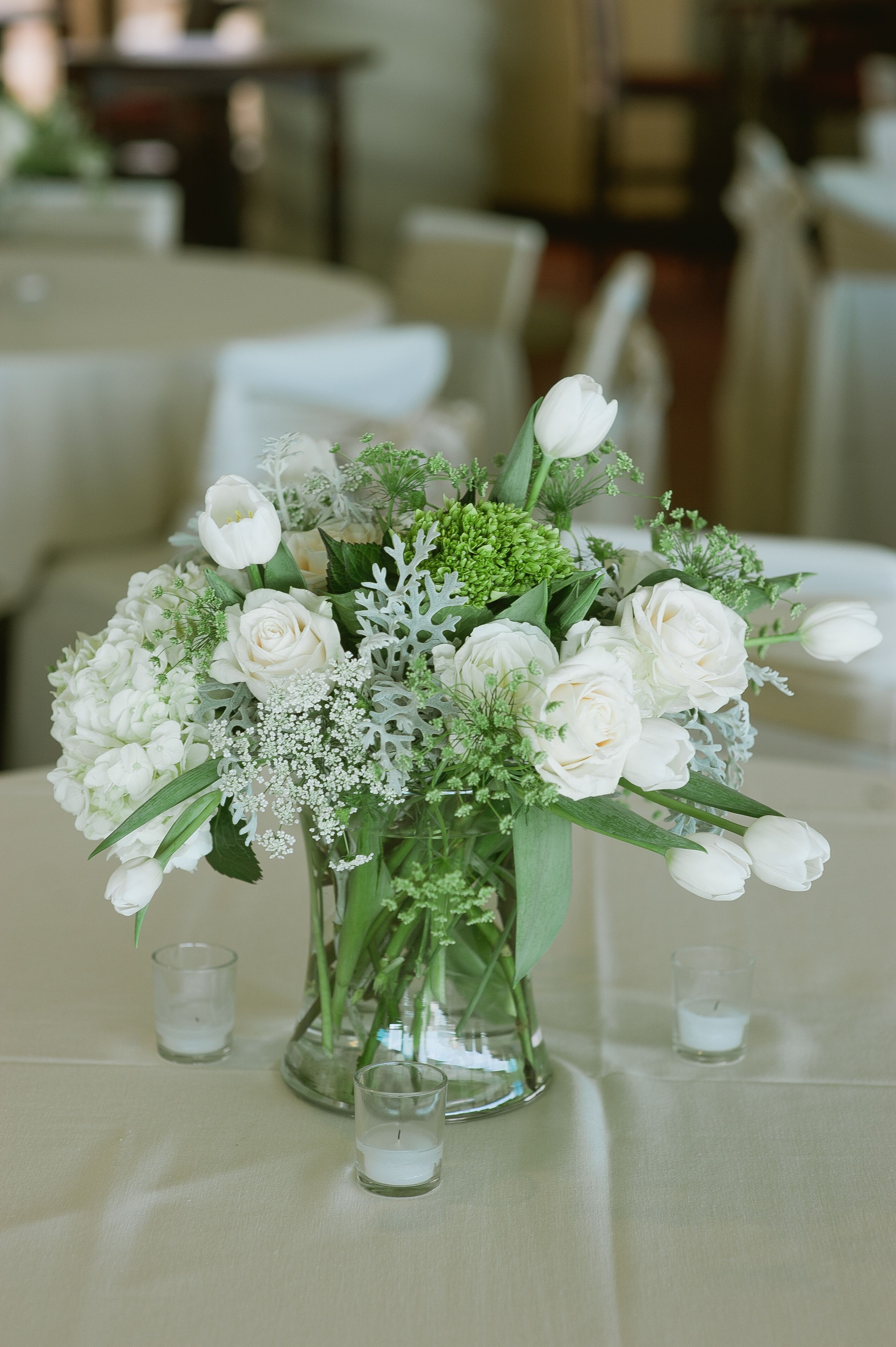 White Flower Centerpieces