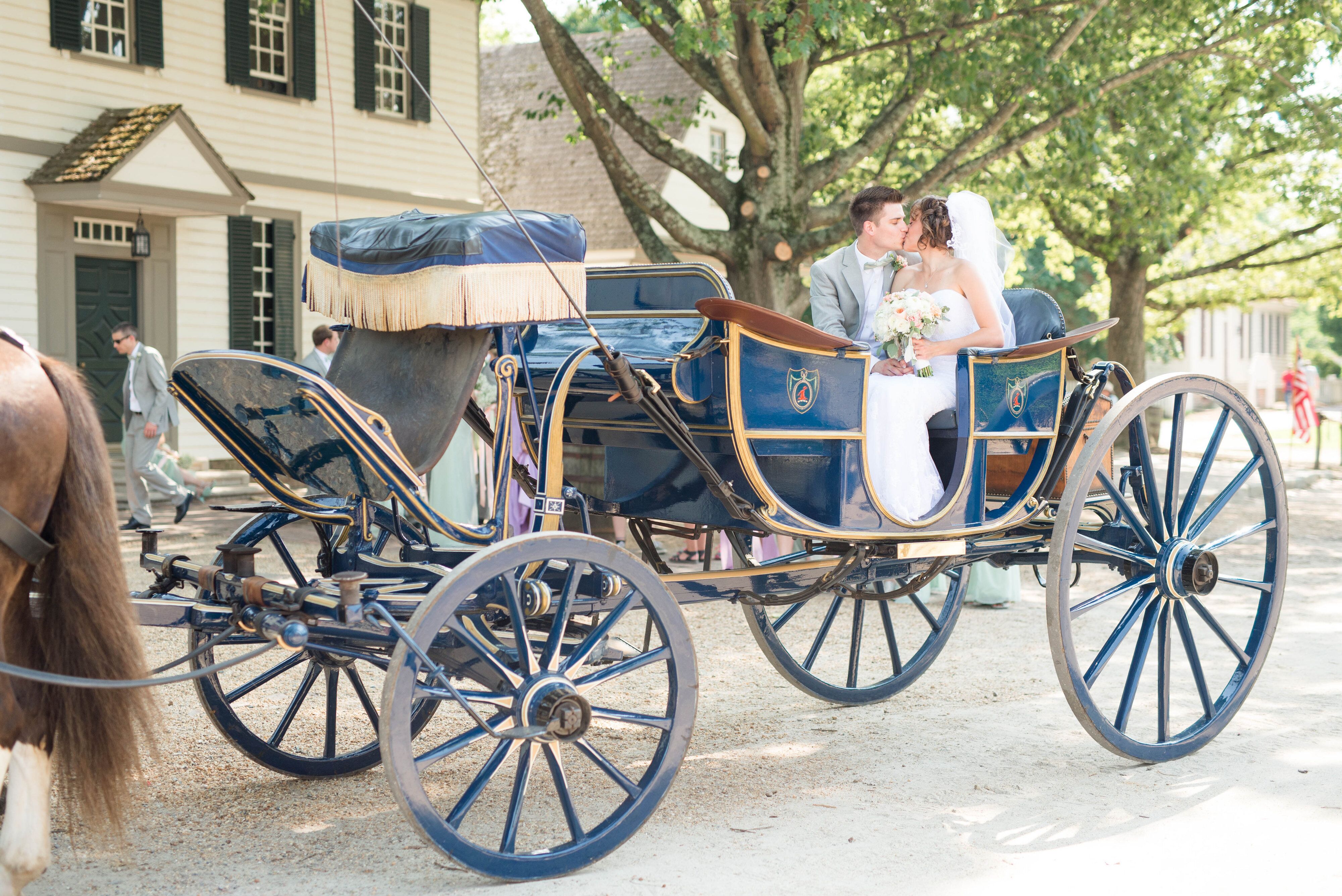 A Pastel Colored Wedding  in Heart of Colonial Williamsburg  