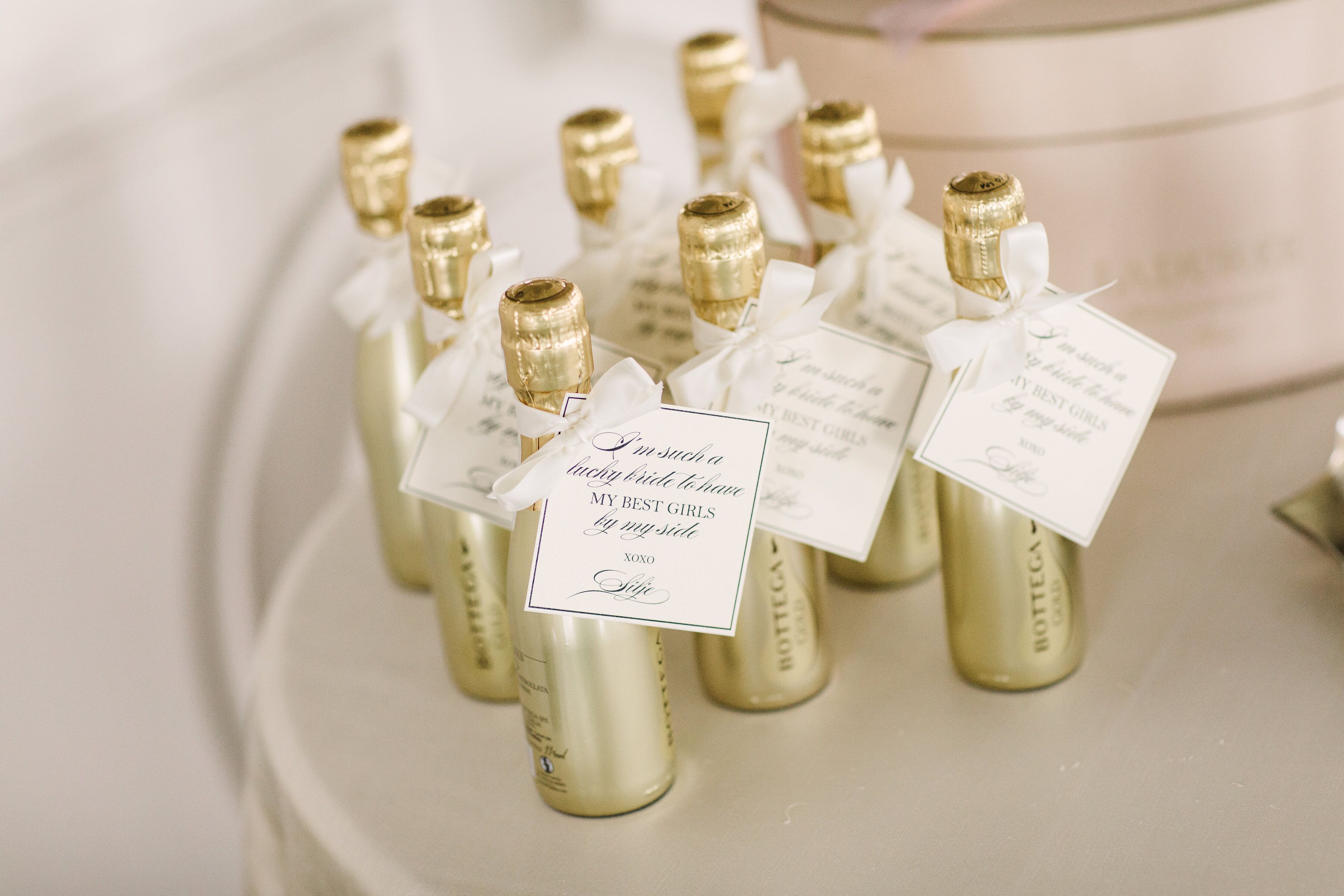 Mini Champagne Bottle Favors