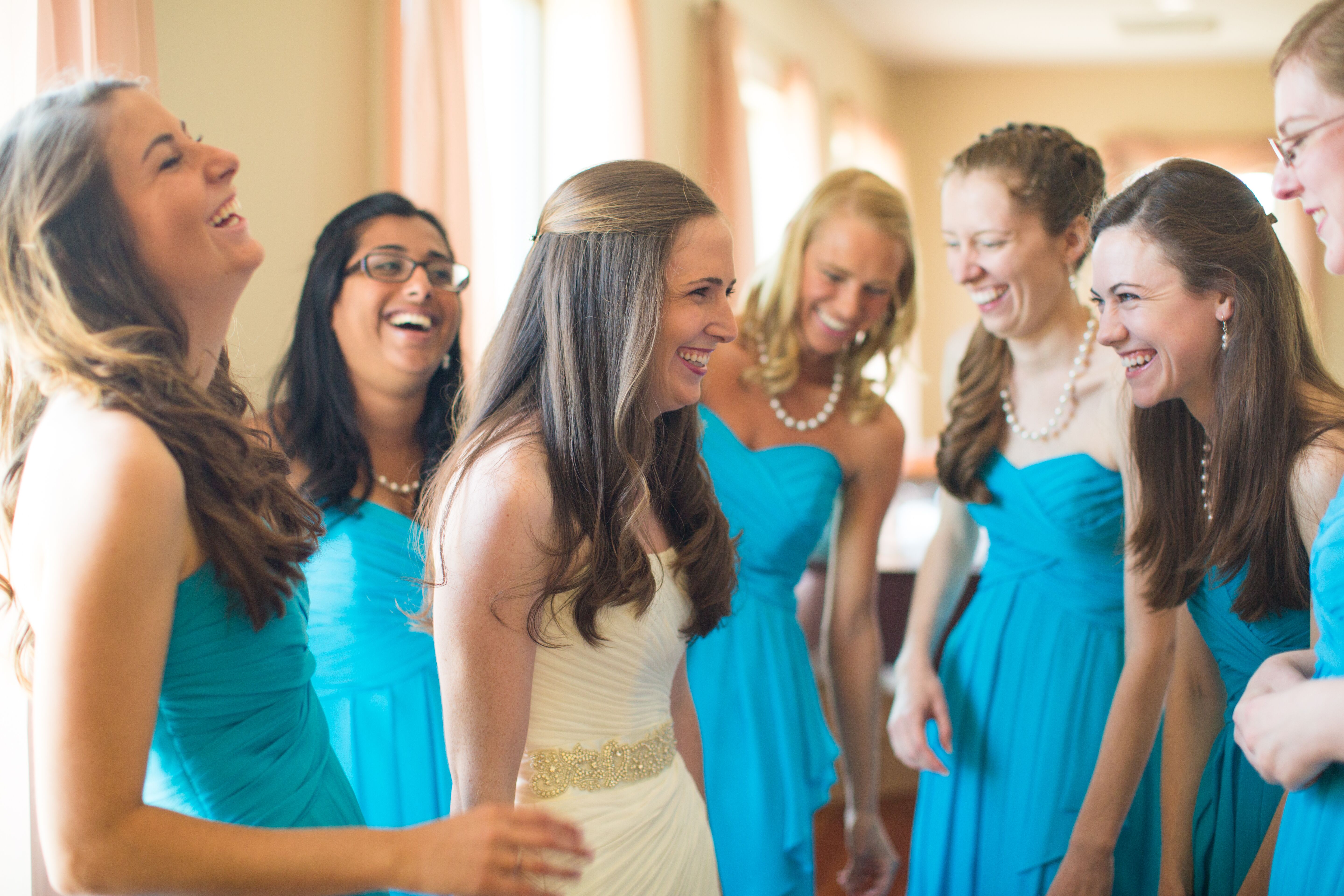 Azure blue hotsell prom dress