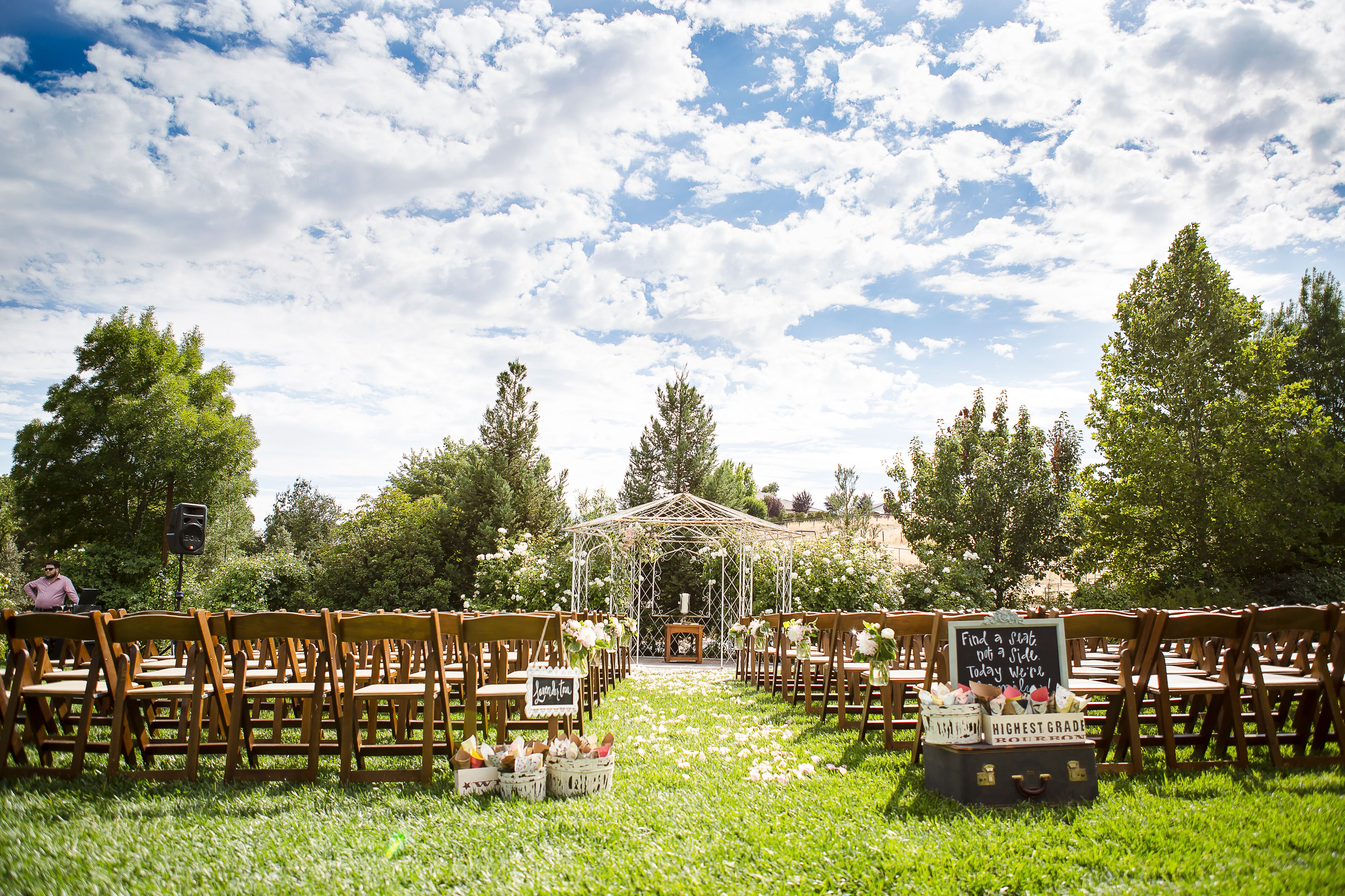 White Metal Ceremonial Gazebo