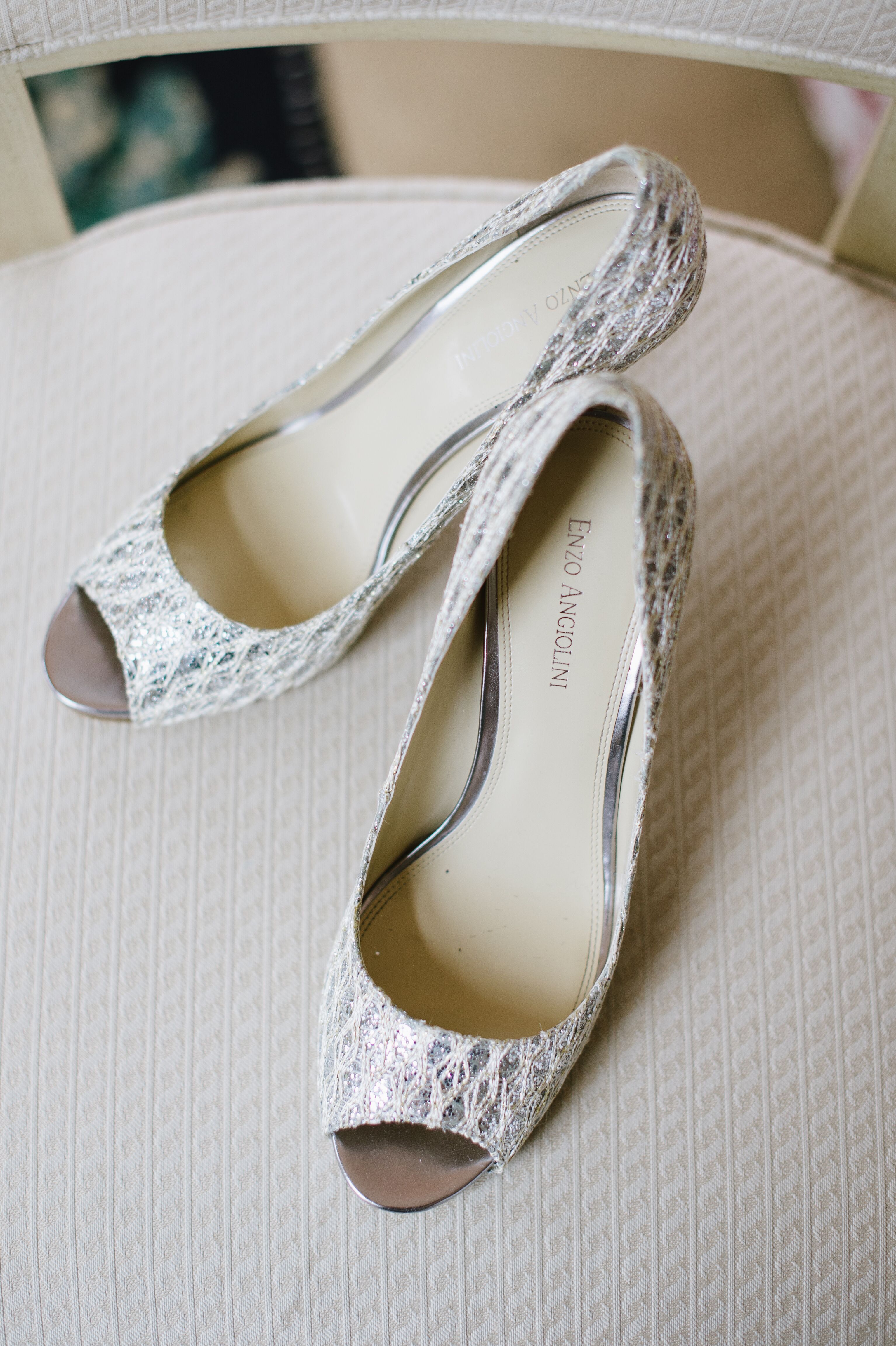 peep toe silver