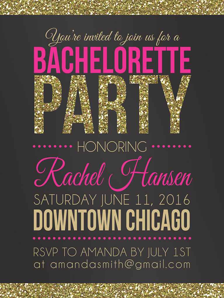 Free Printable Bachelorette Party Invitations Template - Free Printable ...