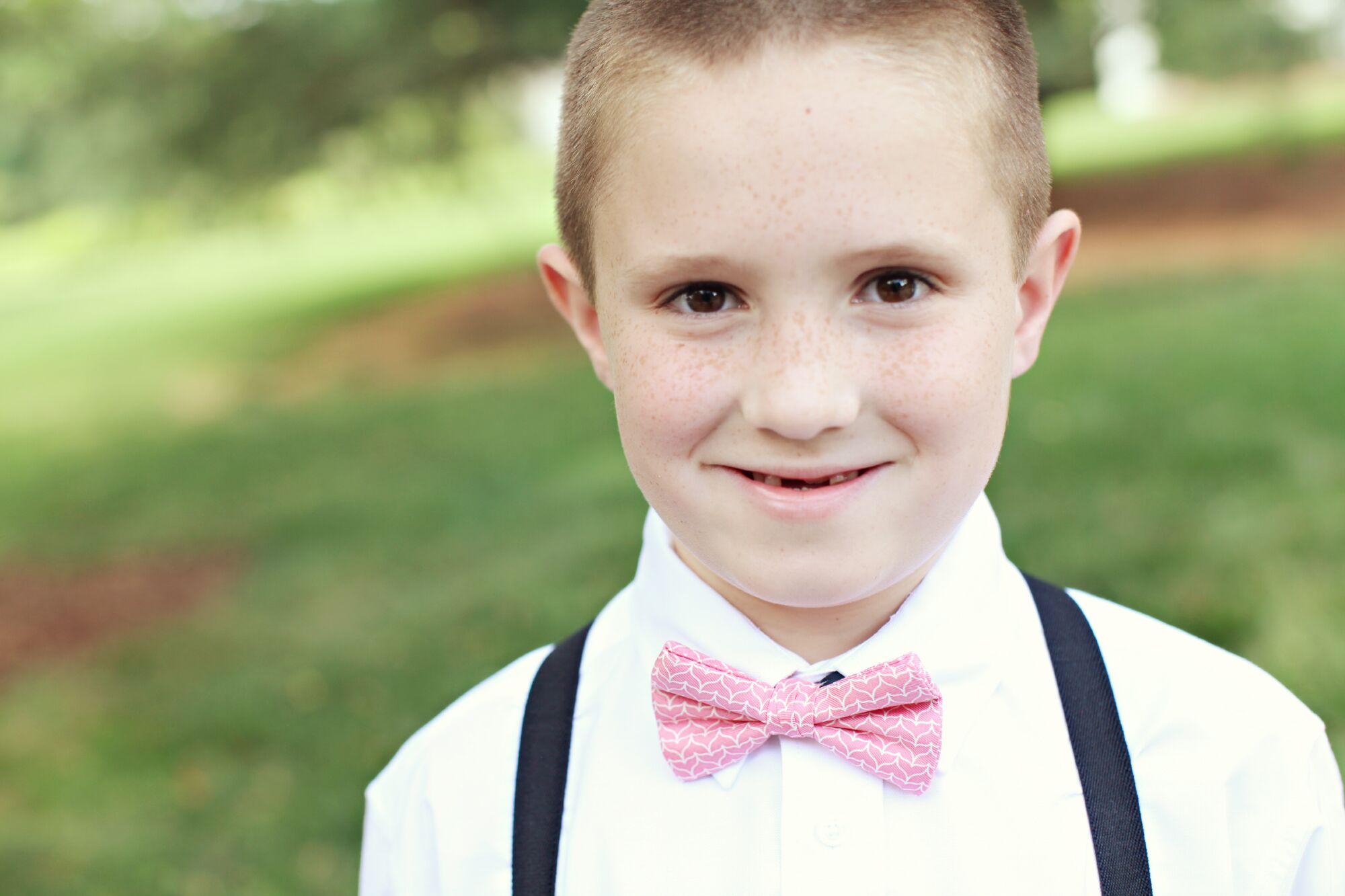 Pink Ring Bearer Bow Tie