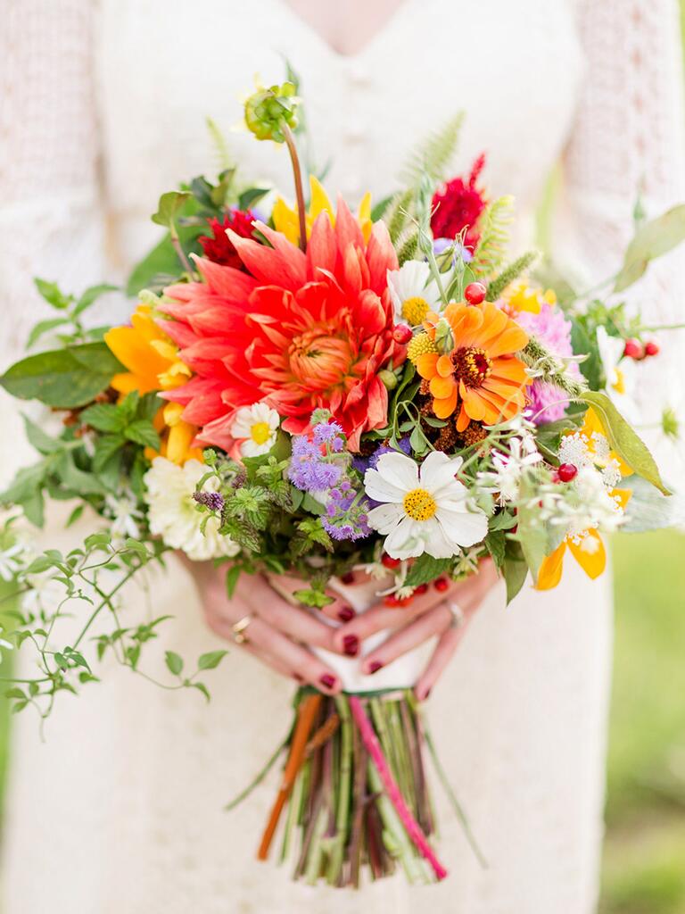 Bright Bridal Bouquets Are the Latest Wedding Flower Trend