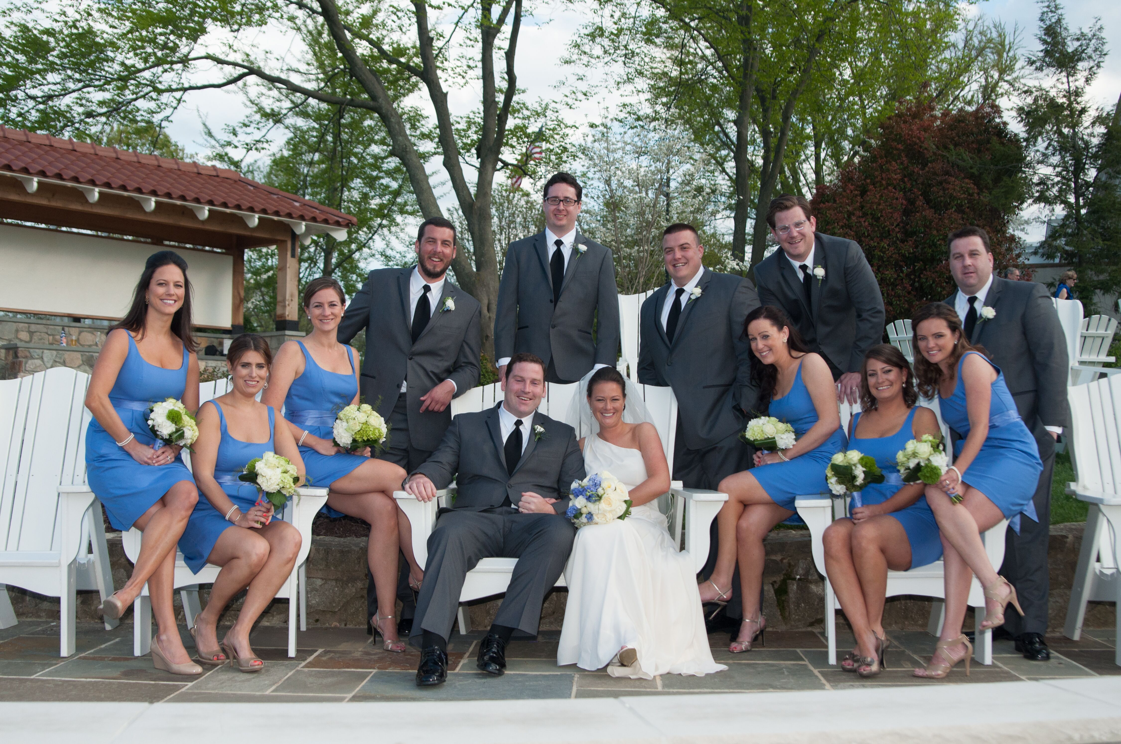 Wedding Party in Periwinkle Blue and ...