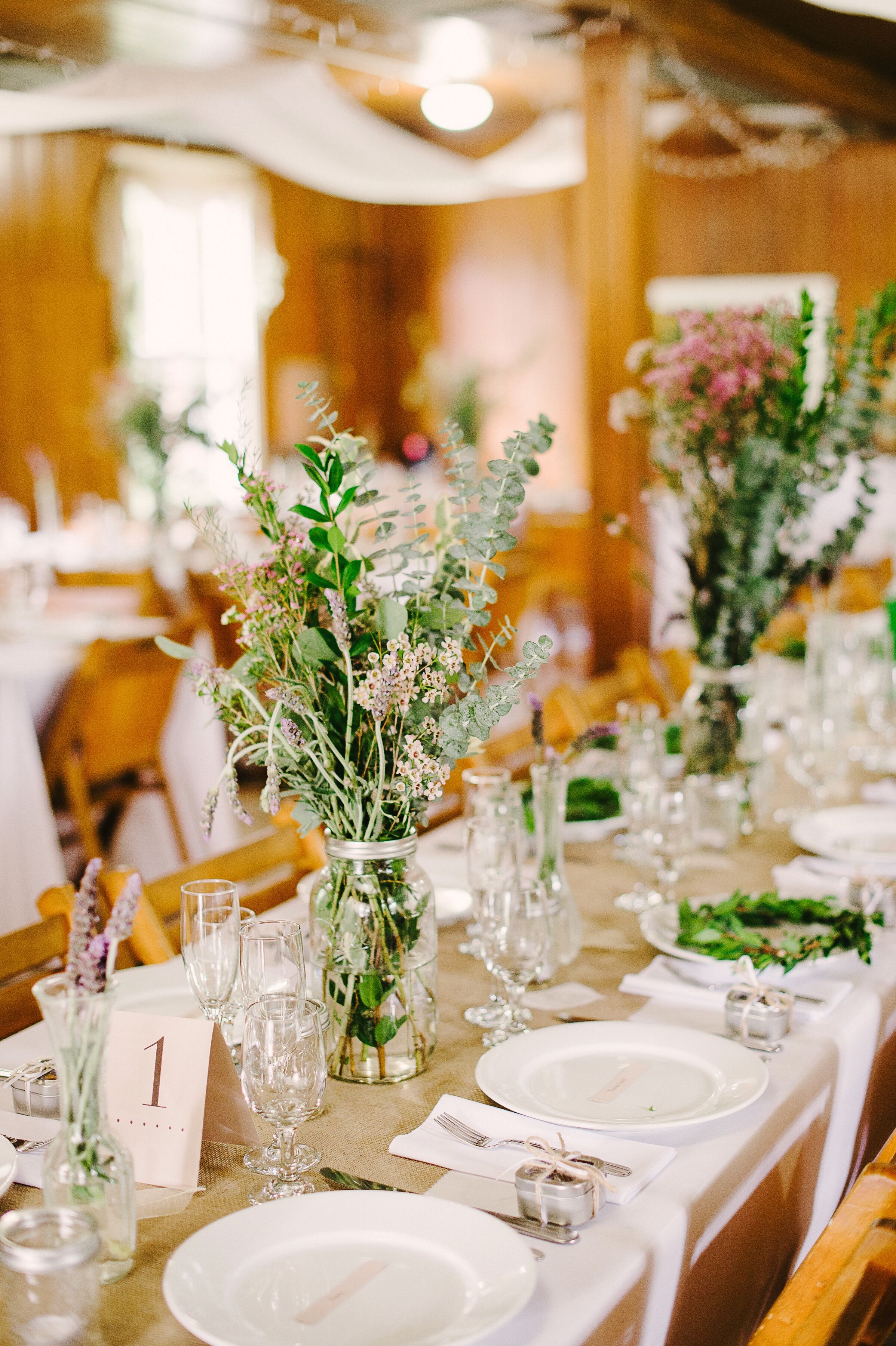 lavender wedding centerpieces