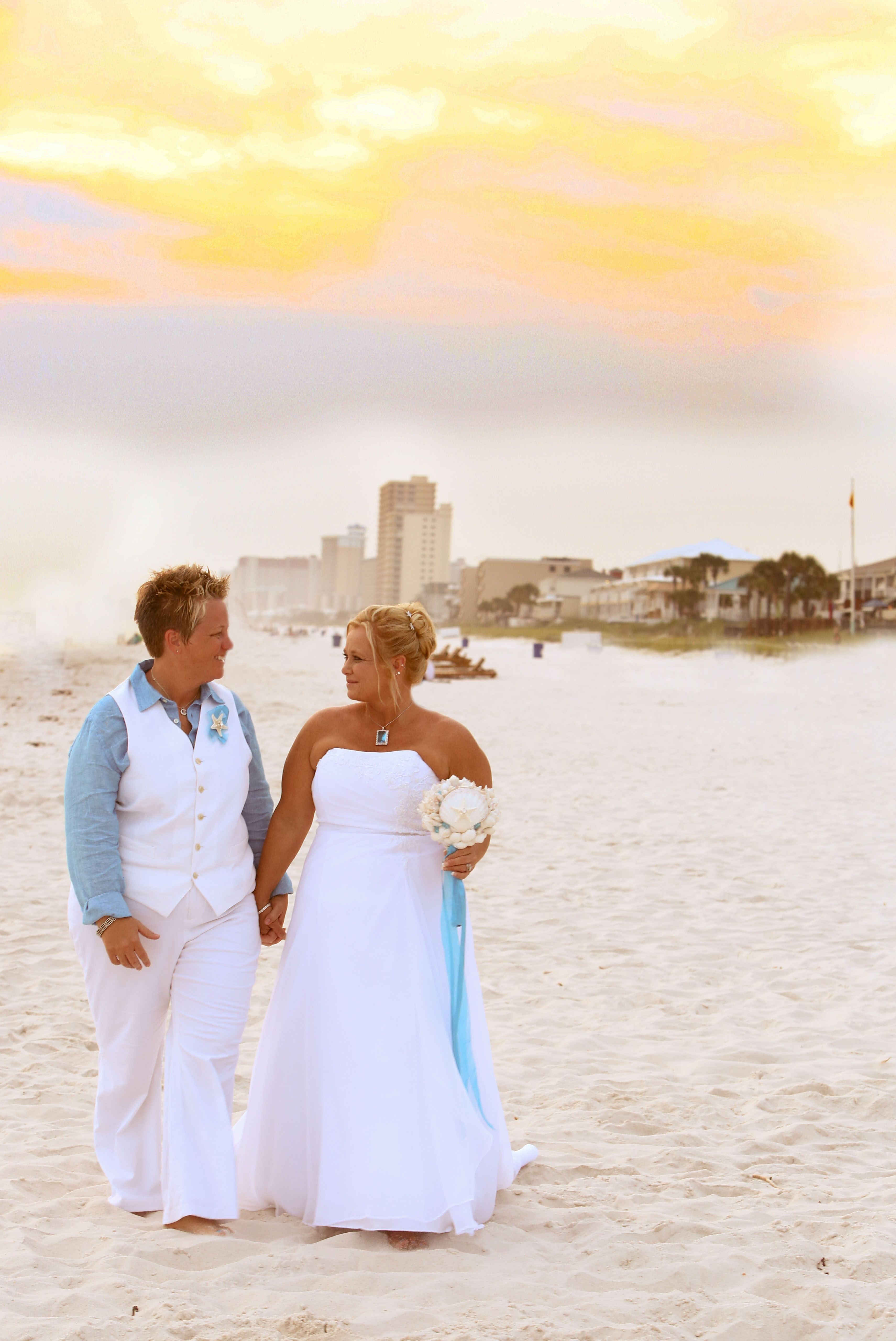 Sunset Panama City Beach Florida Couple Shot 9249