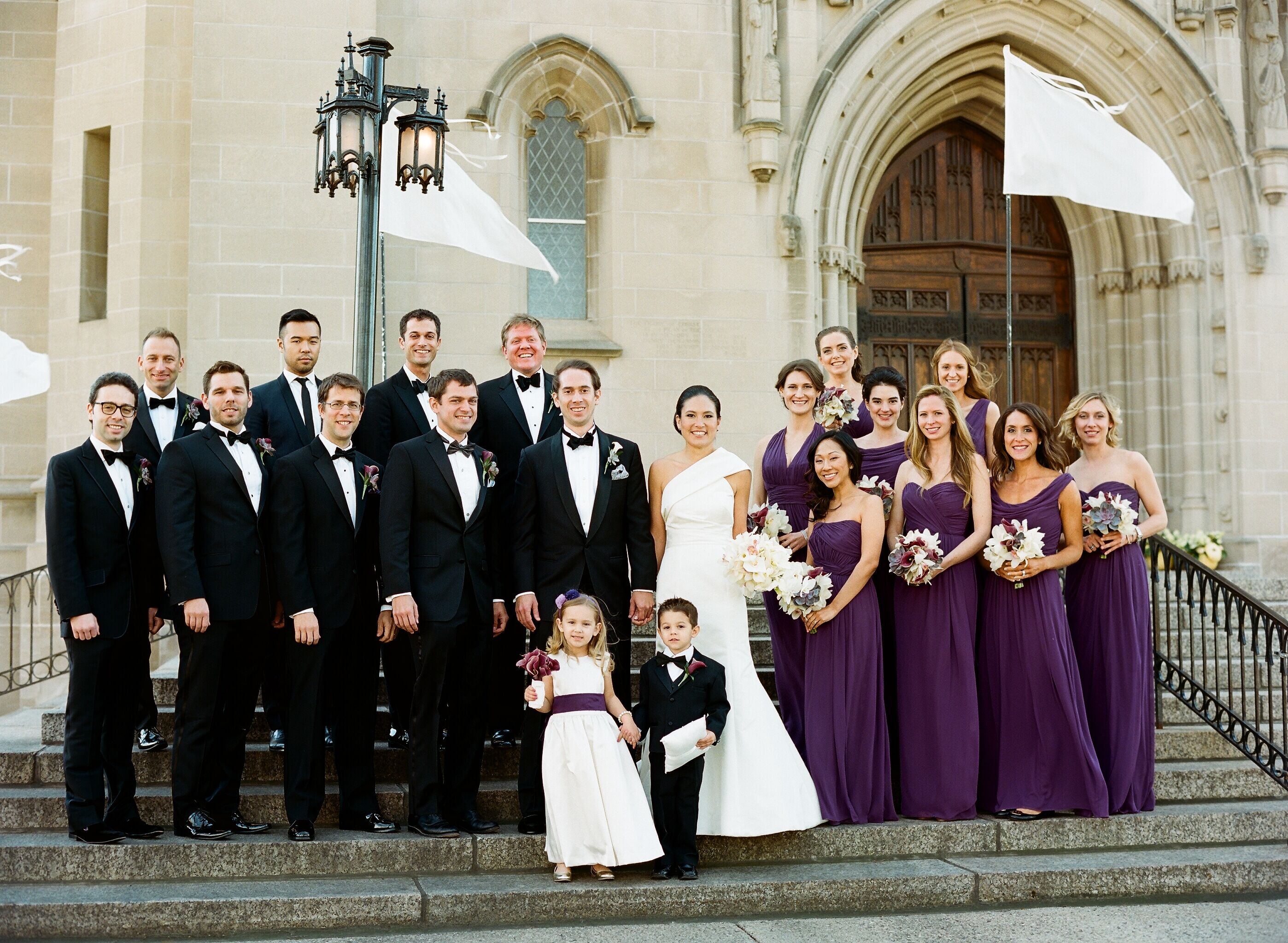 purple and black wedding theme