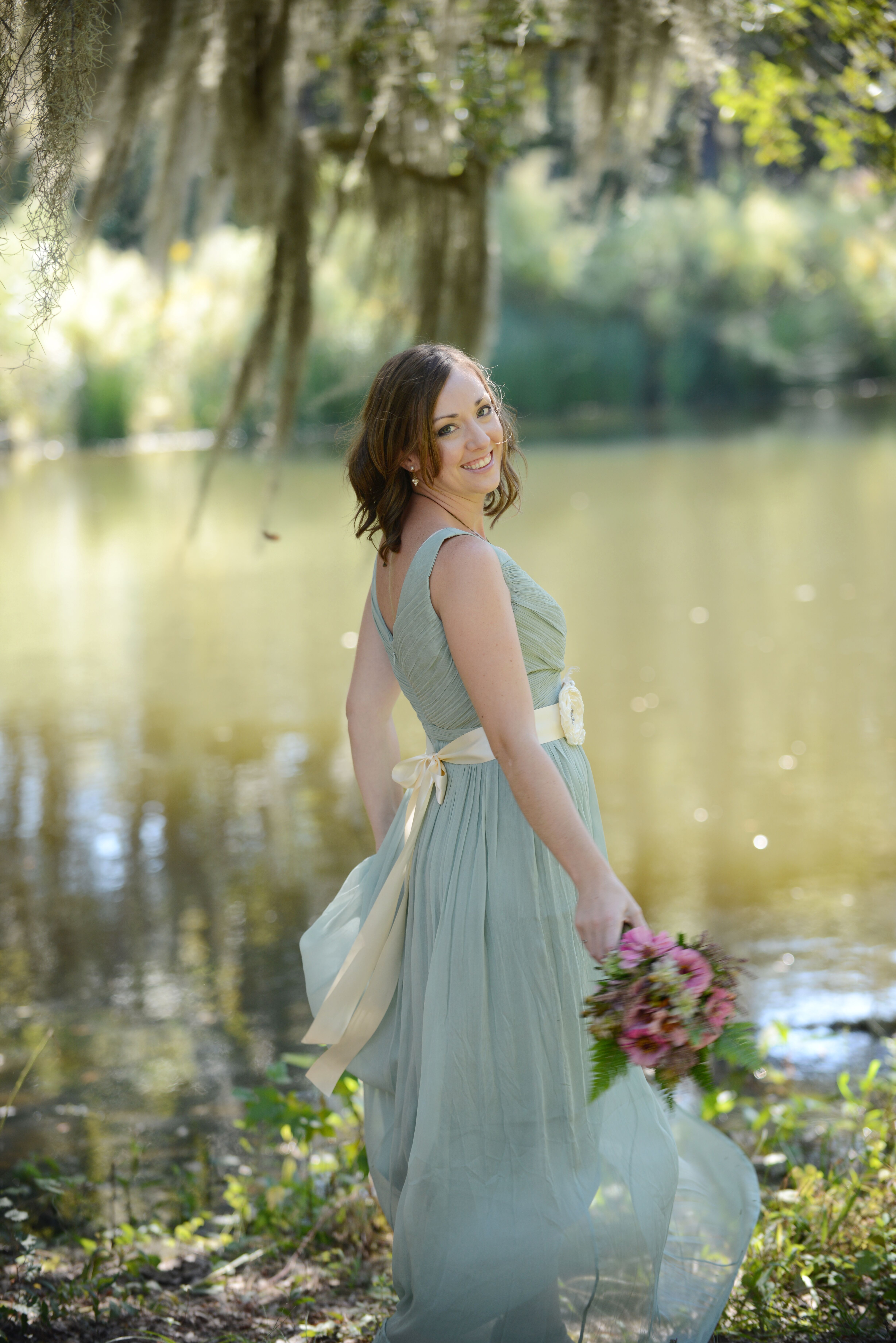  J  Crew  Mint Green  Wedding  Dress 