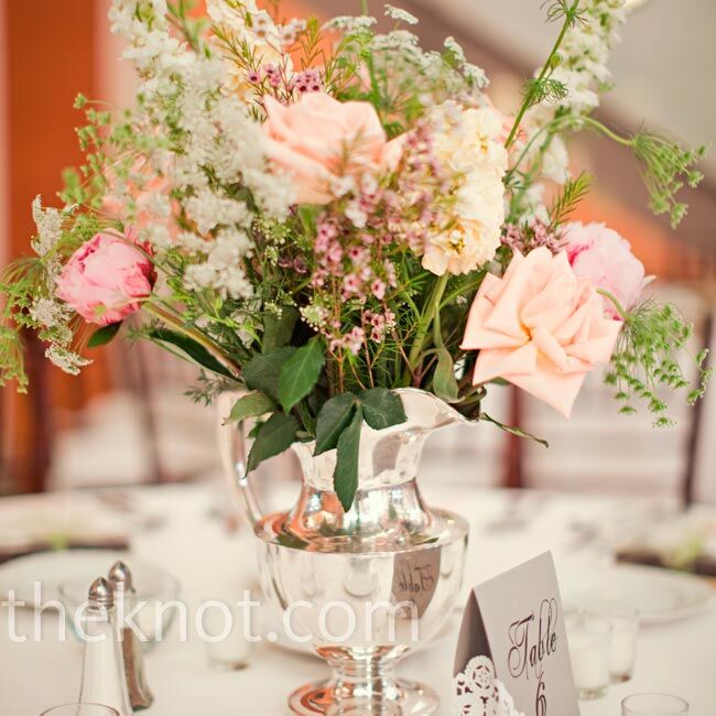 Pink Floral Centerpieces