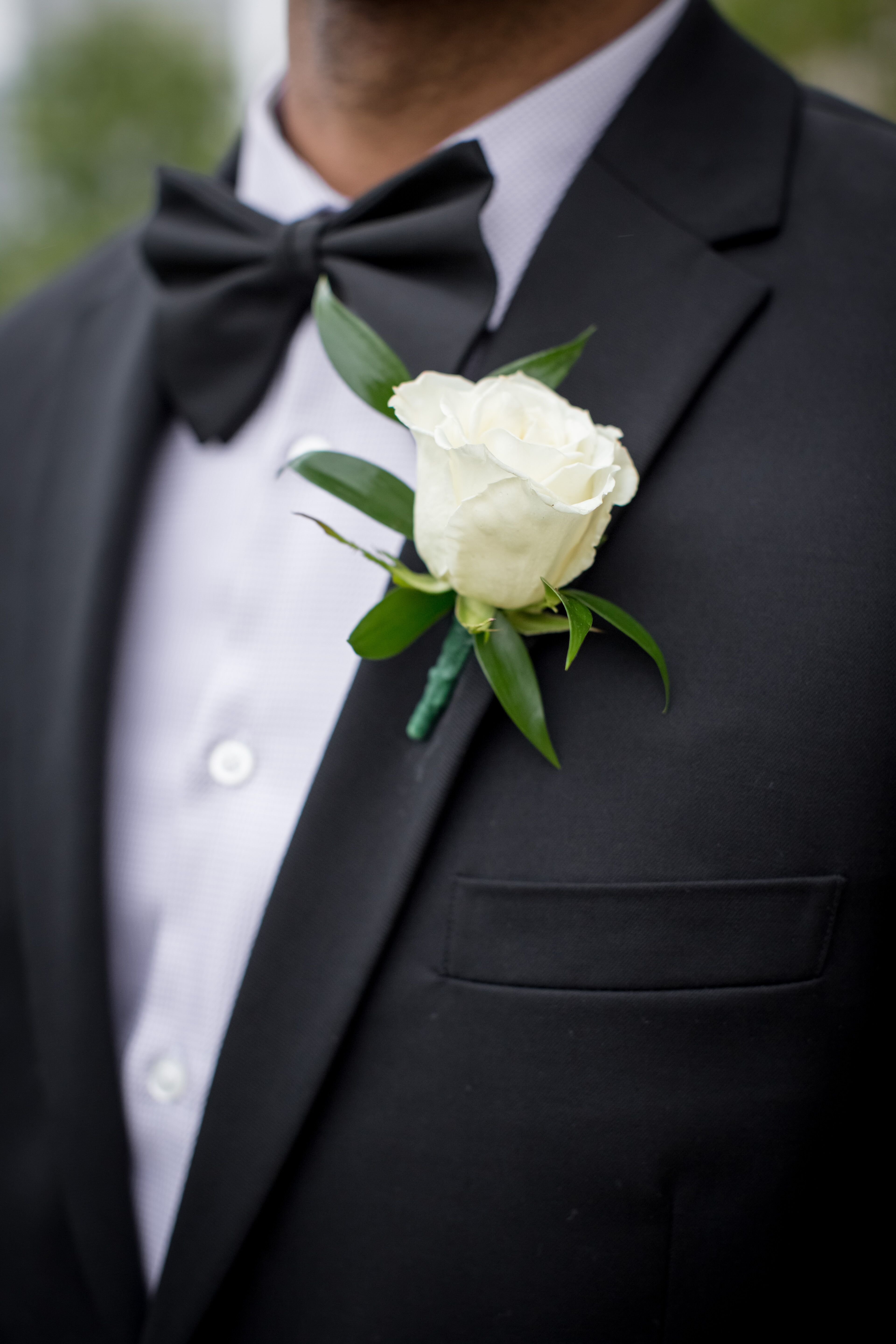 White Rose Boutonniere