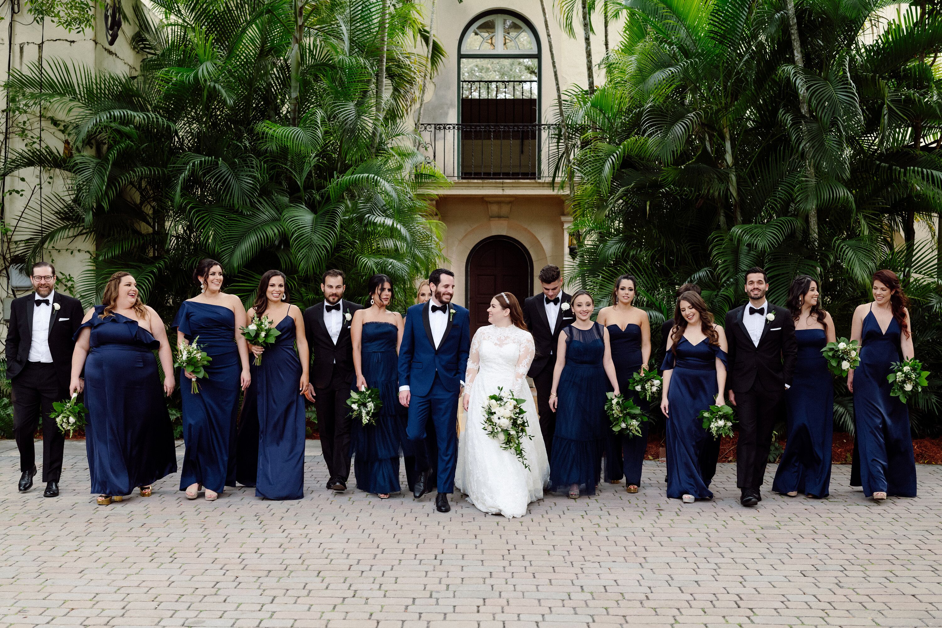 Wedding Party In Formal Black-tie Attire