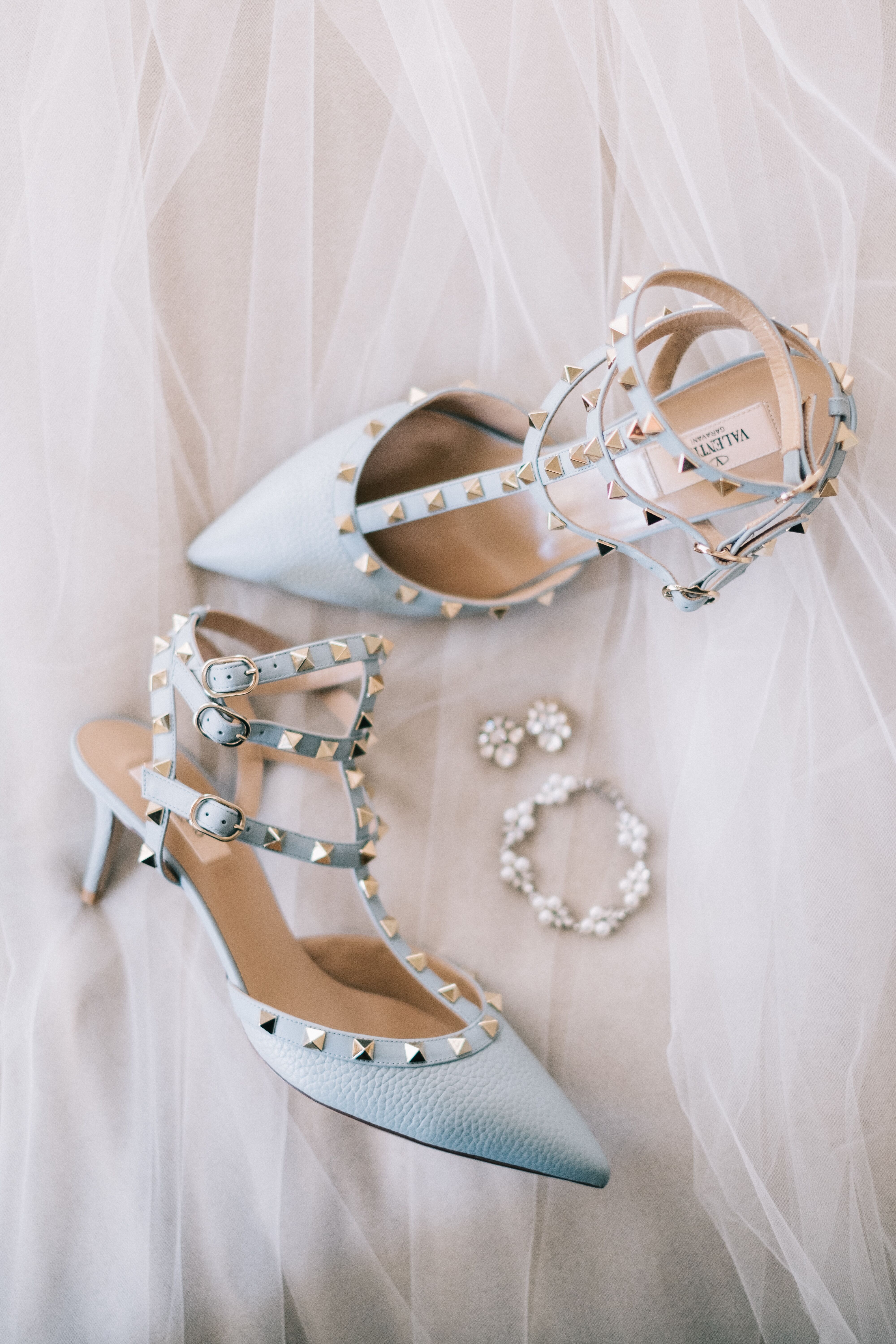 Valentino store heels blue