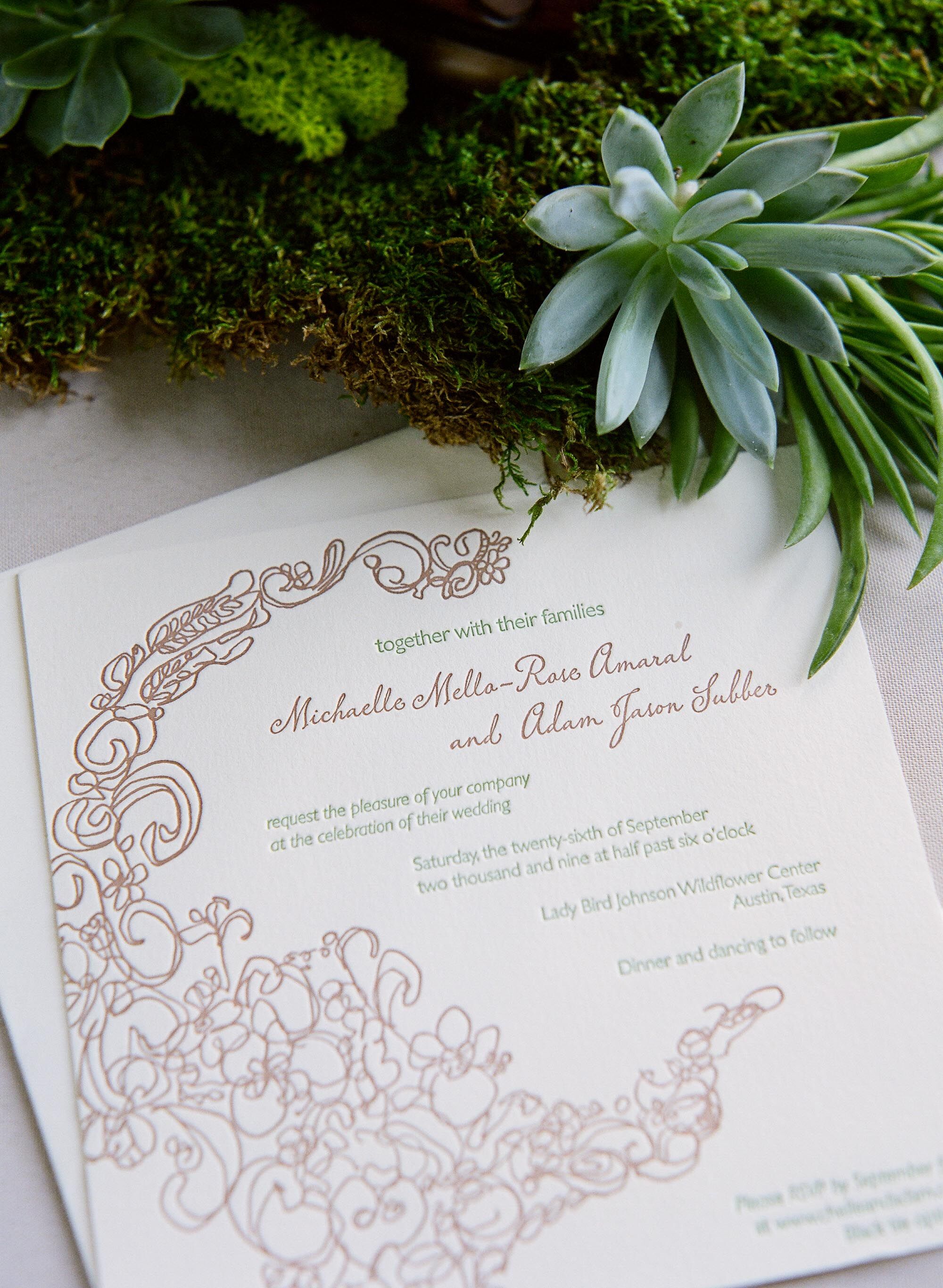 Patterned Invitation
