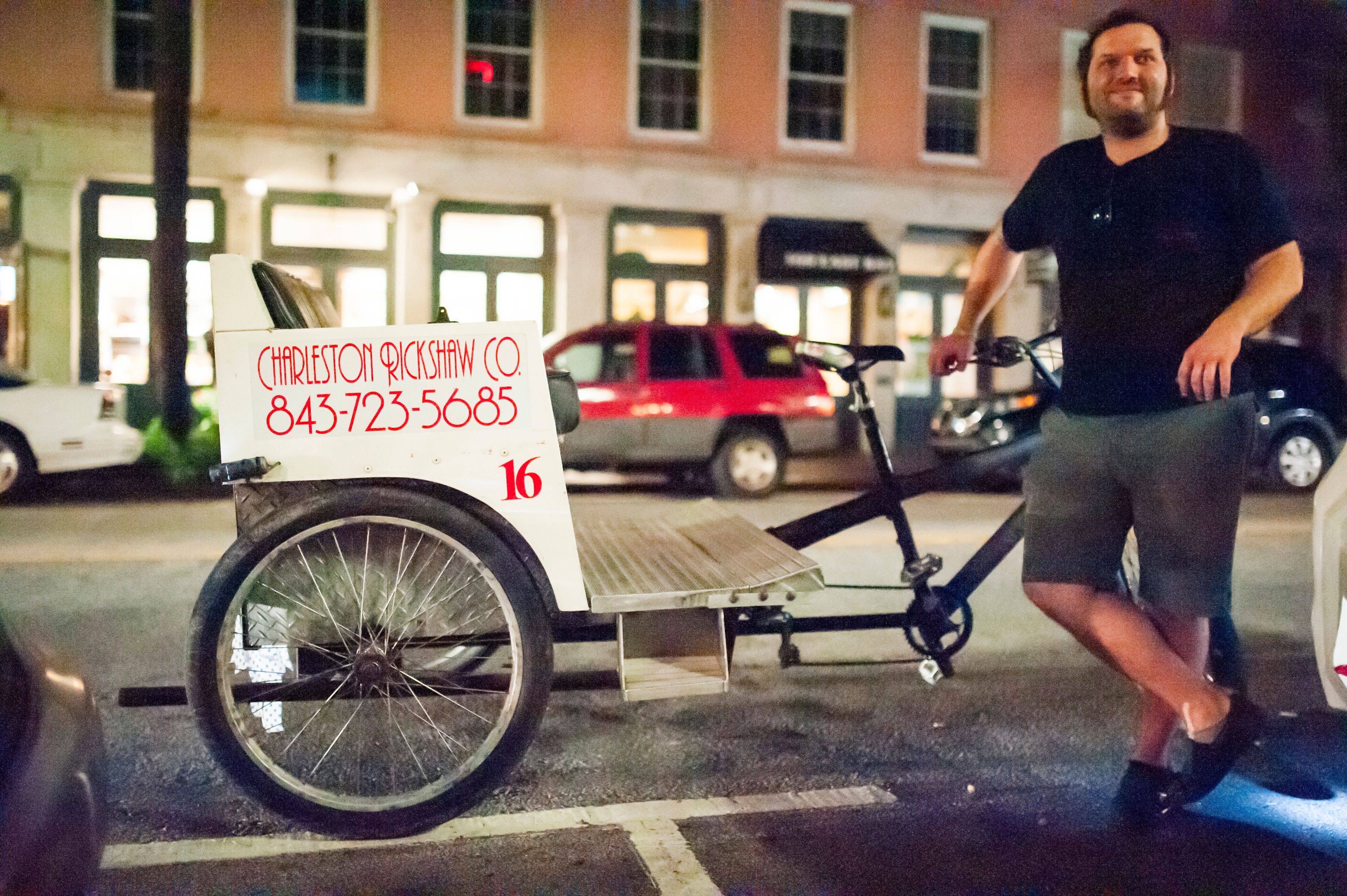 A Wedding Rickshaw in Charleston, South Carolina